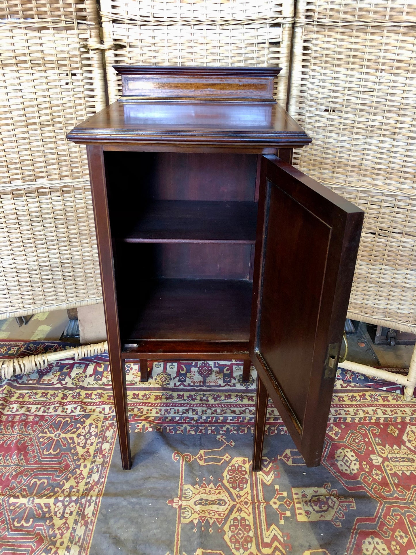 000517....Bedside Table Edwardian Nightstand ( sold )