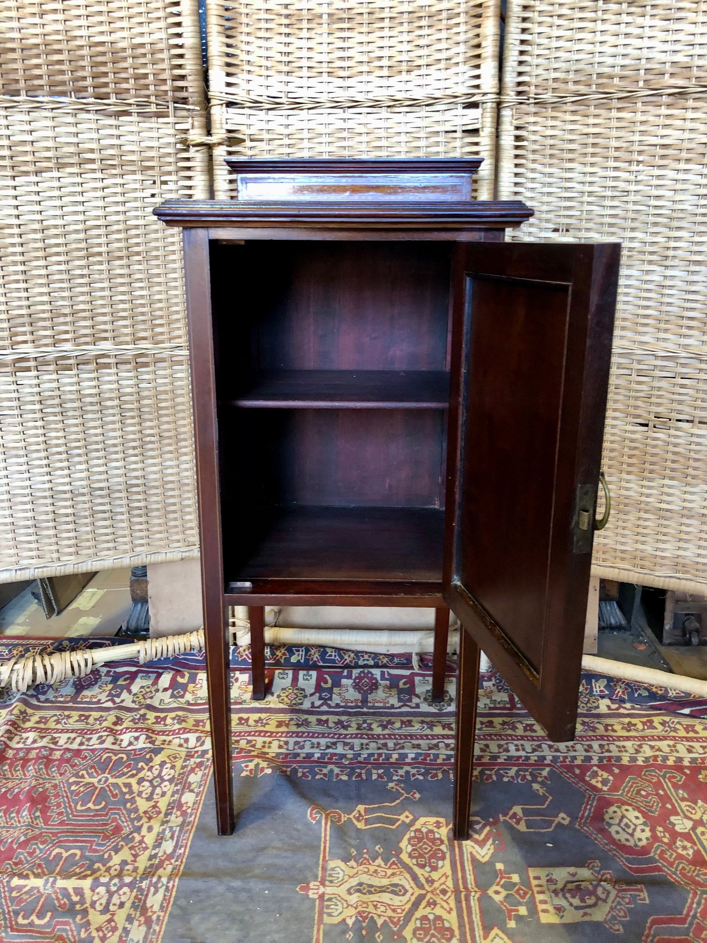 000517....Bedside Table Edwardian Nightstand ( sold )