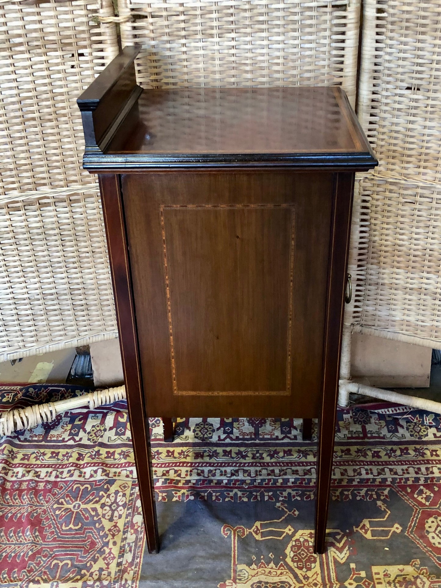 000517....Bedside Table Edwardian Nightstand ( sold )