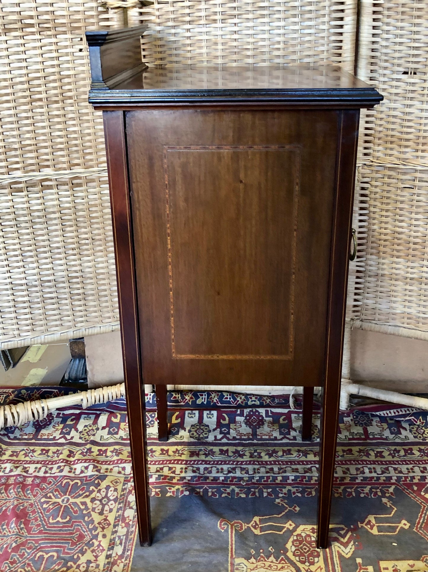 000517....Bedside Table Edwardian Nightstand ( sold )