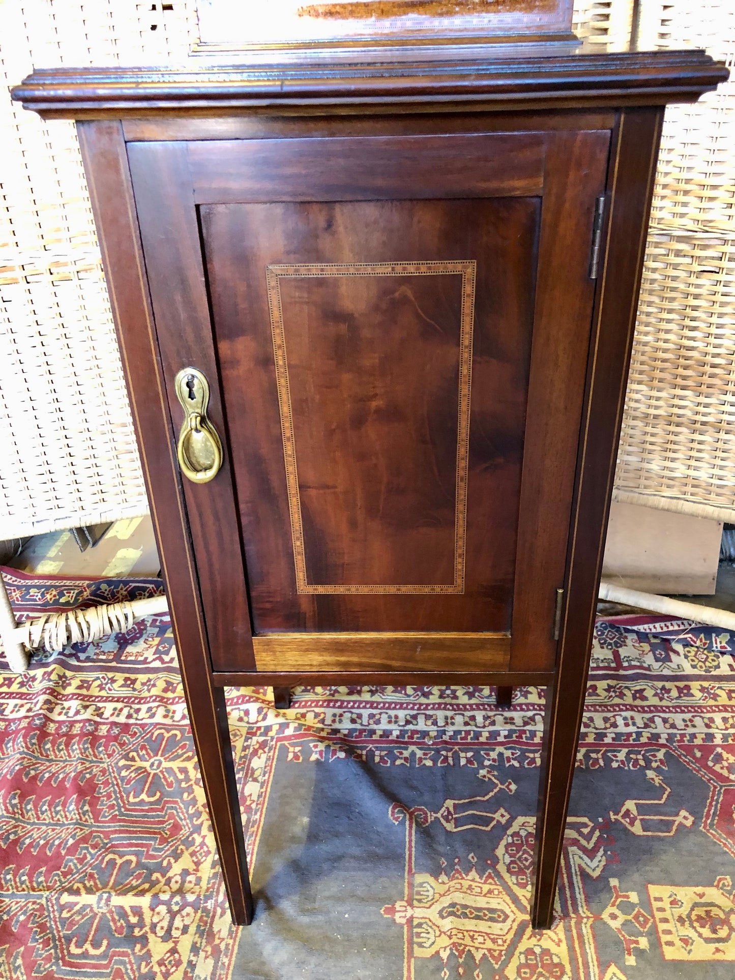 000517....Bedside Table Edwardian Nightstand ( sold )