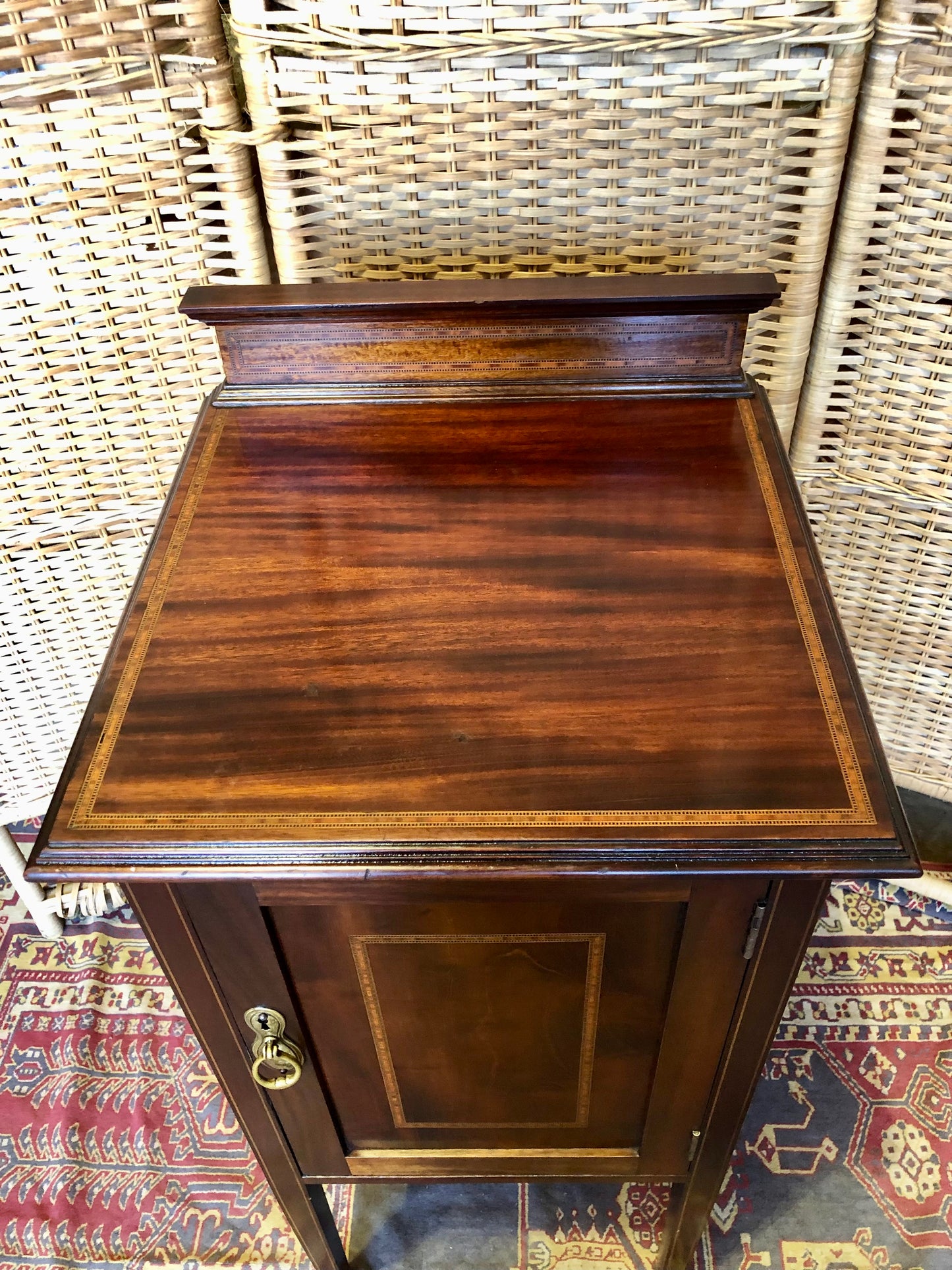 000517....Bedside Table Edwardian Nightstand ( sold )