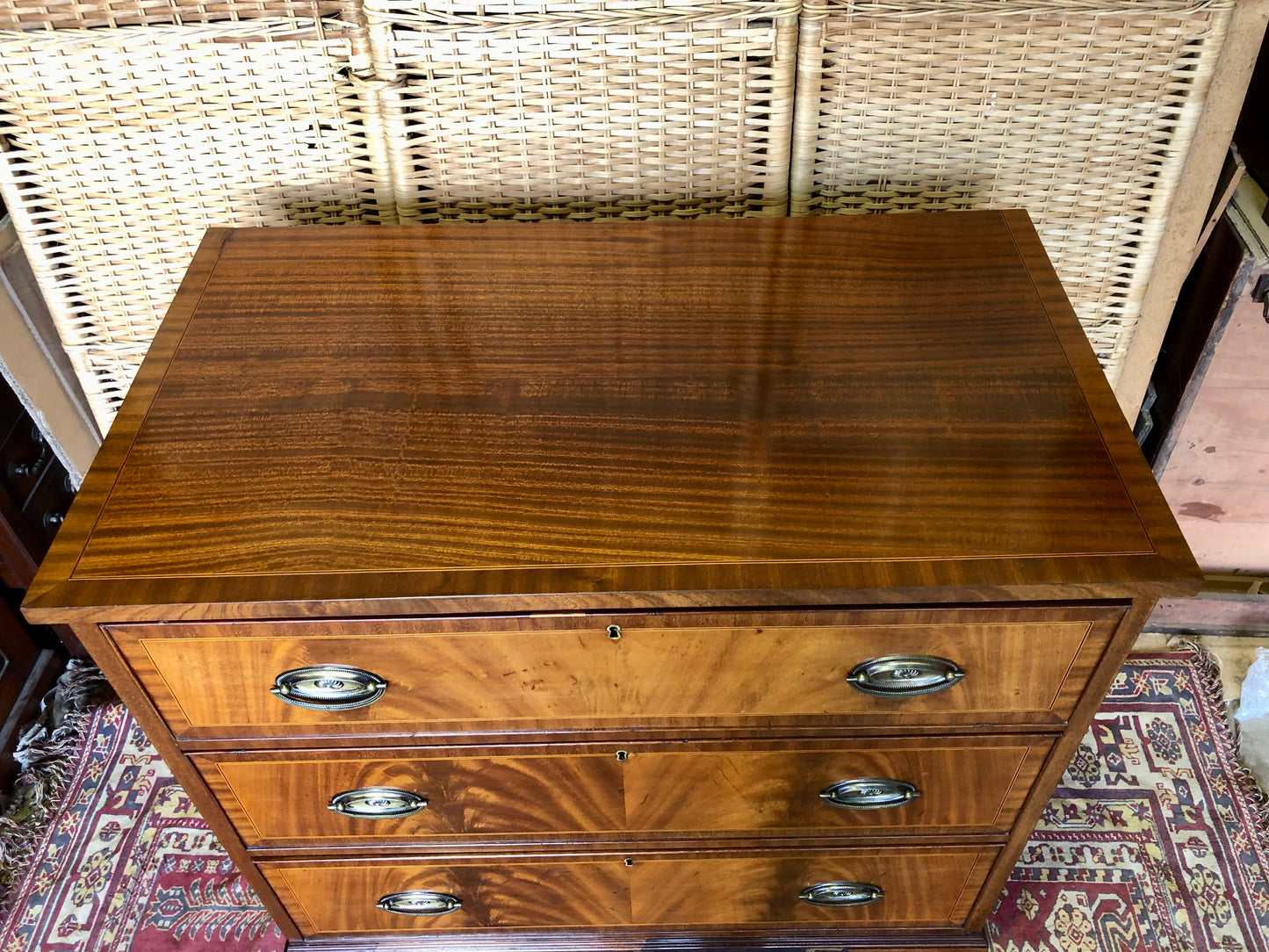 000513....Chest Of Drawers Vintage Mahogany