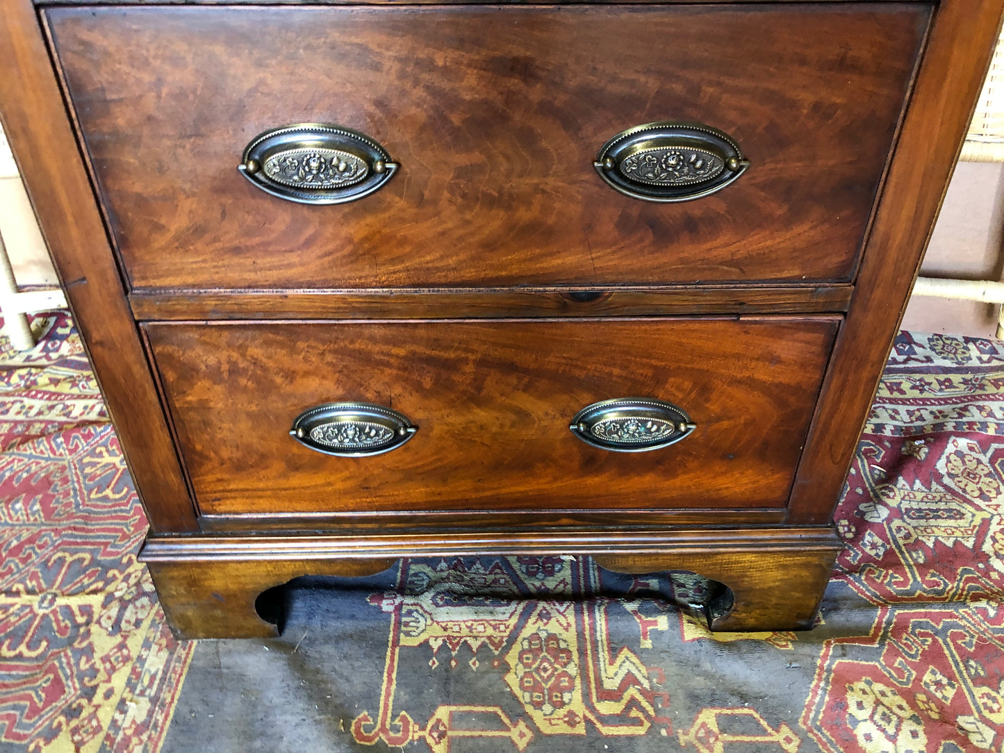 000512....Handsome Pair Of Antique Mahogany Chests