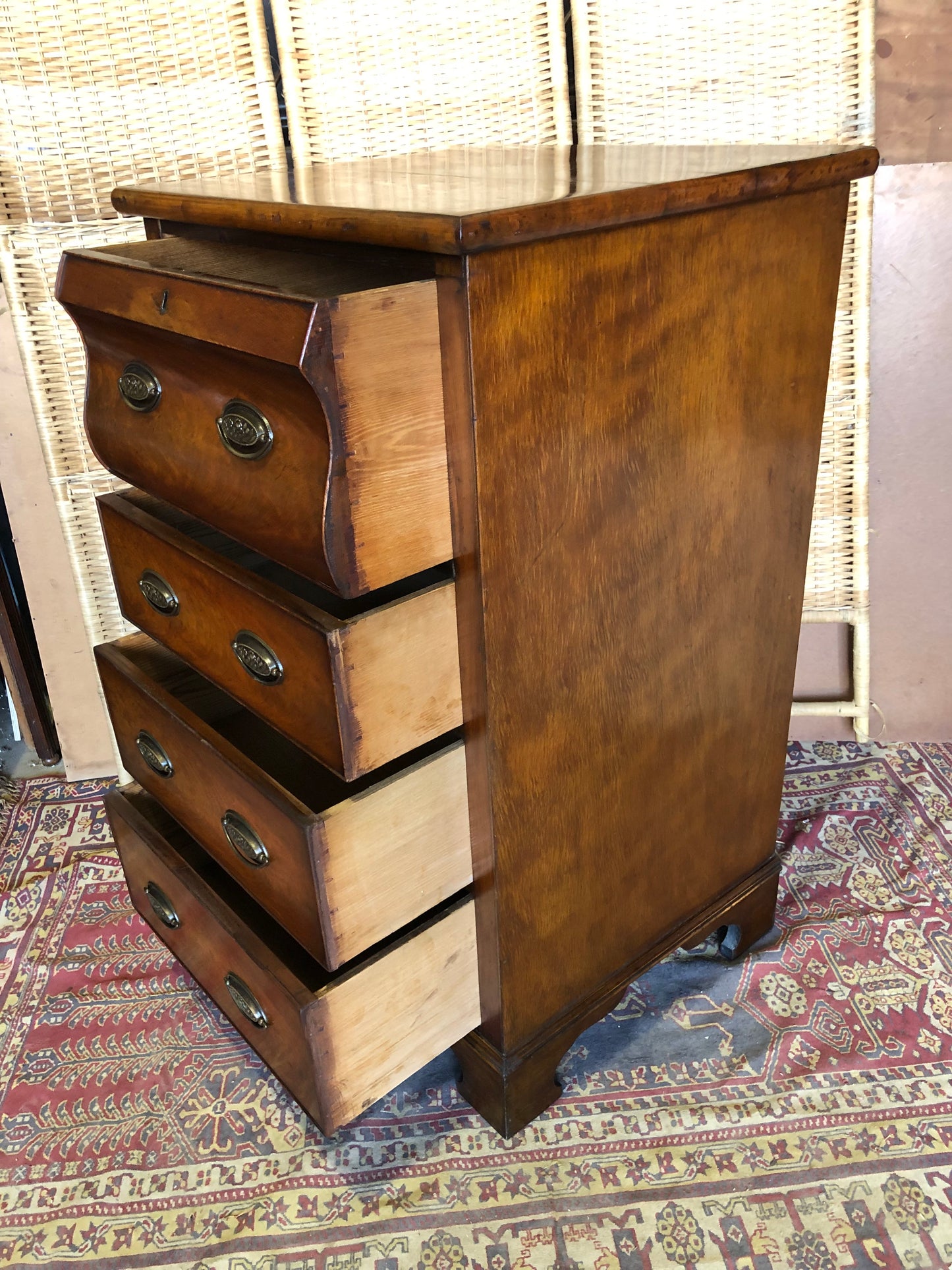 000512....Handsome Pair Of Antique Mahogany Chests