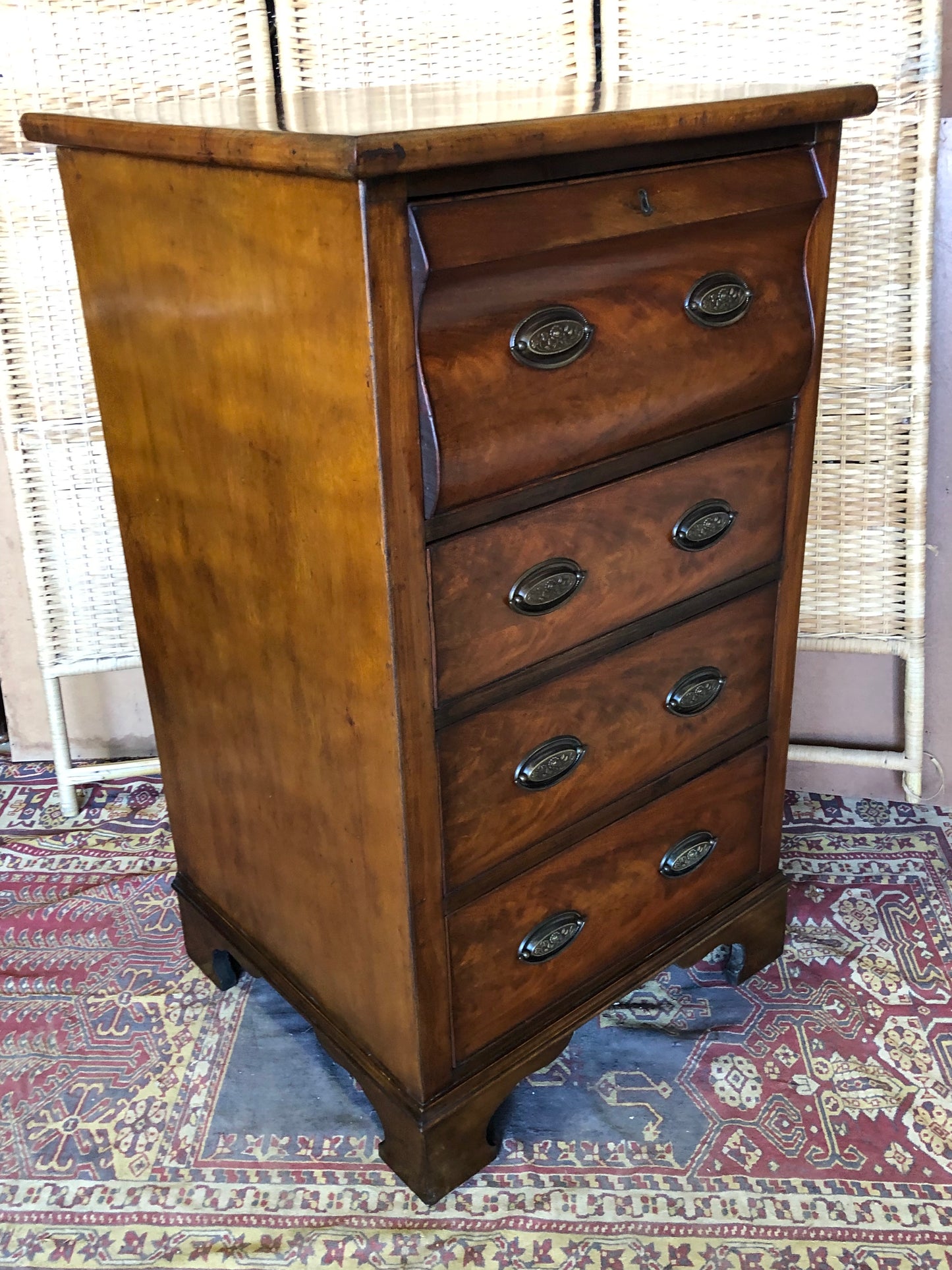 000512....Handsome Pair Of Antique Mahogany Chests