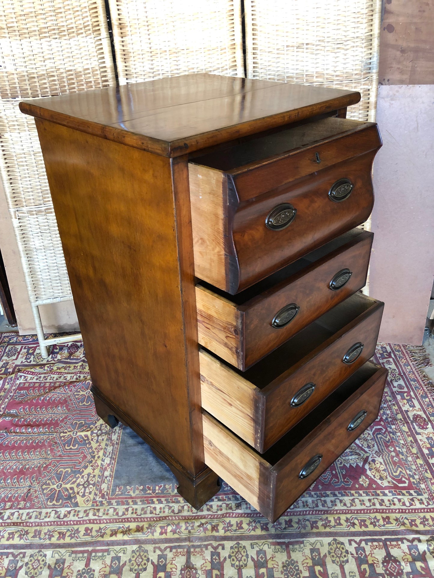 000512....Handsome Pair Of Antique Mahogany Chests