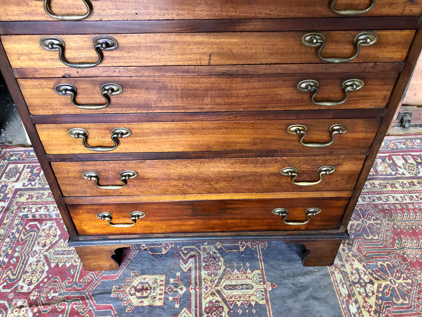 000511....Handsome Antique Collectors Chest Or Chart Chest
