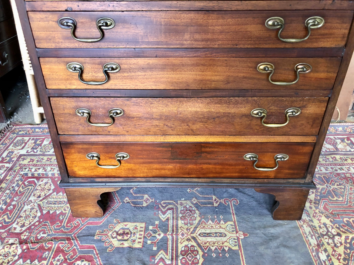 000511....Handsome Antique Collectors Chest Or Chart Chest
