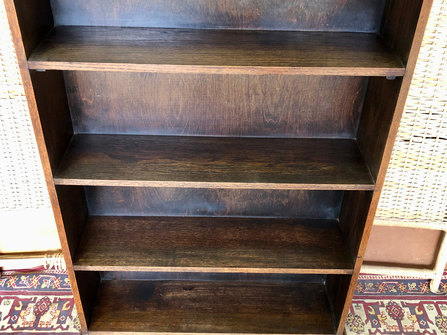 000510....Handsome Vintage Oak Bookcase