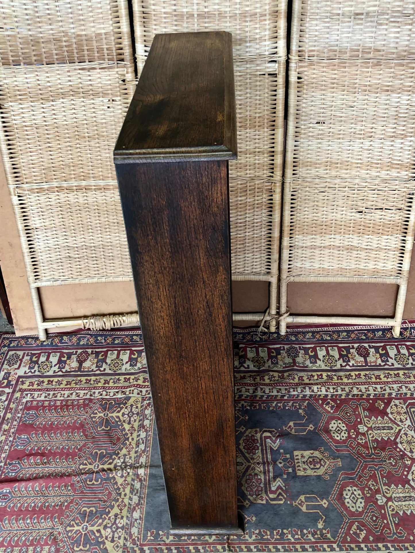 000510....Handsome Vintage Oak Bookcase