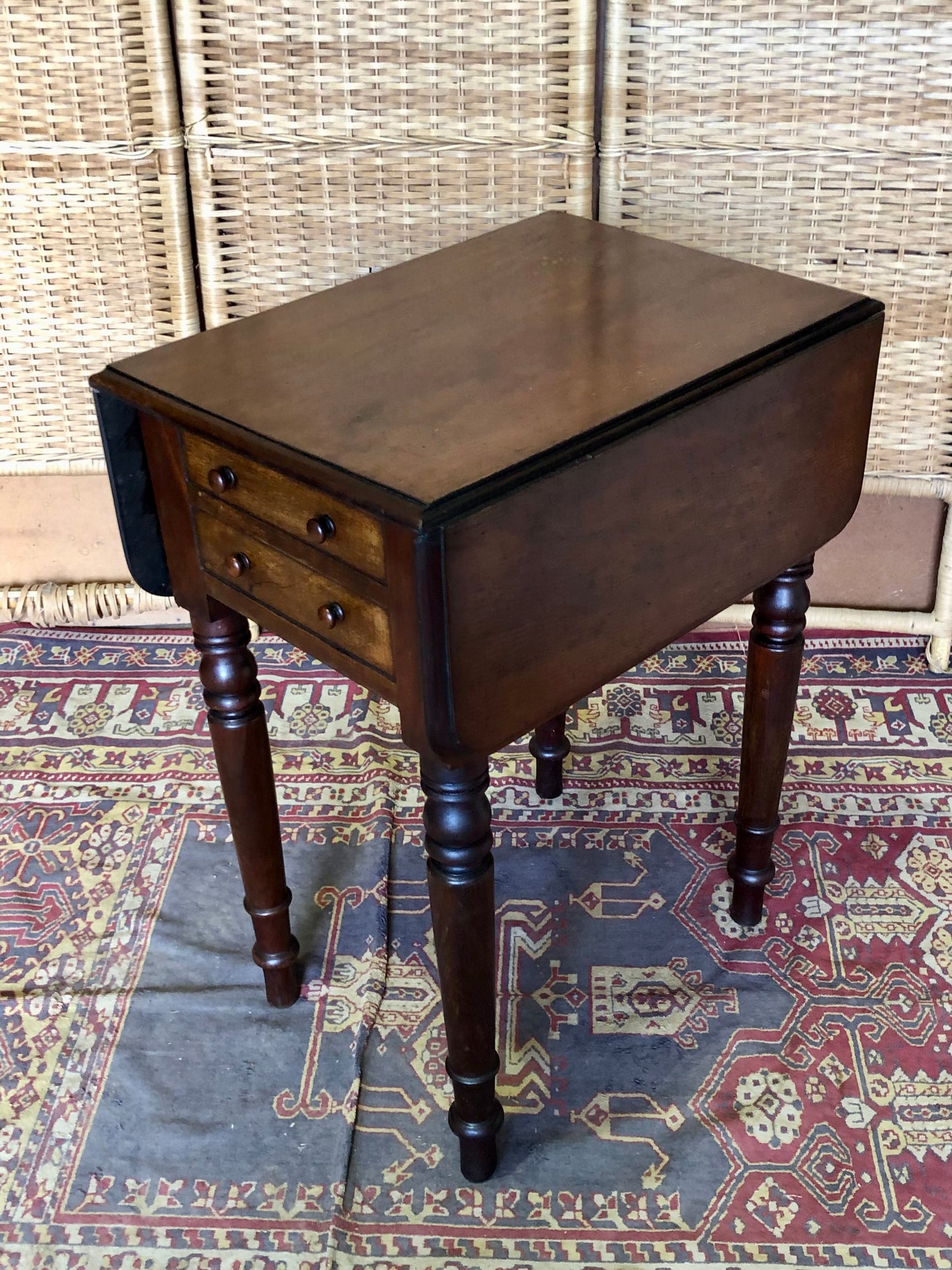 000509....Handsome Antique Mahogany Lamp Table