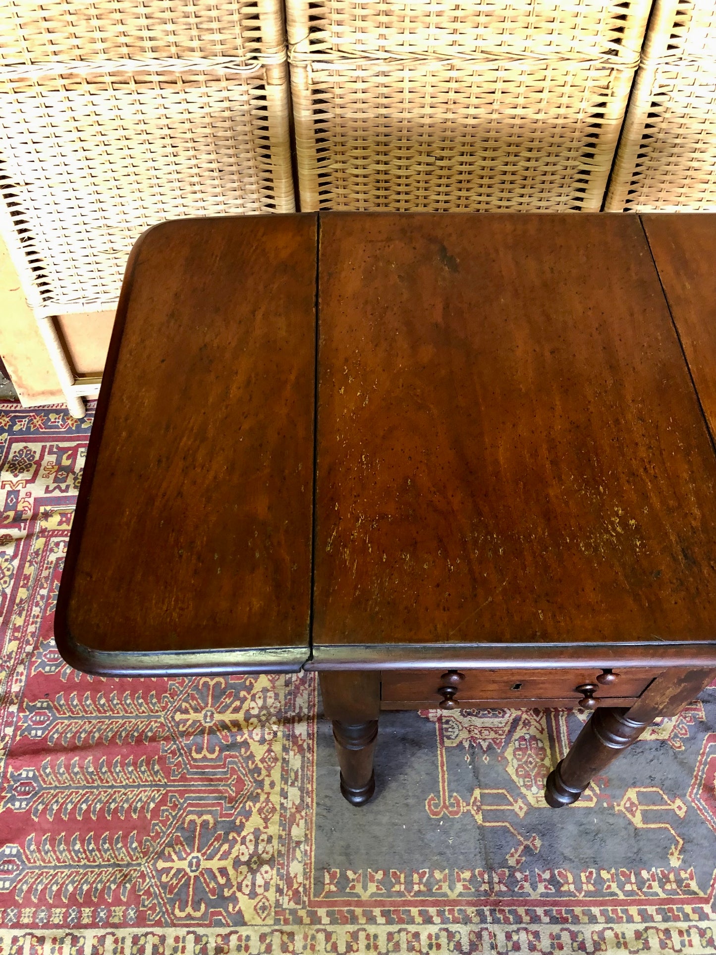 000509....Handsome Antique Mahogany Lamp Table
