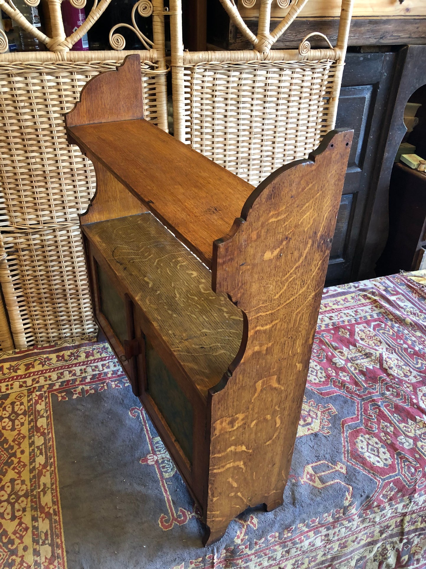 000507....Handsome Arts And Crafts Wall Cabinet
