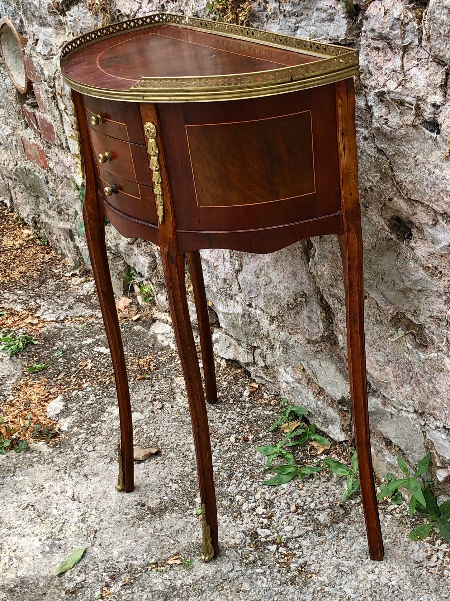 000502....Handsome Vintage French Lamp Or Bedside Table