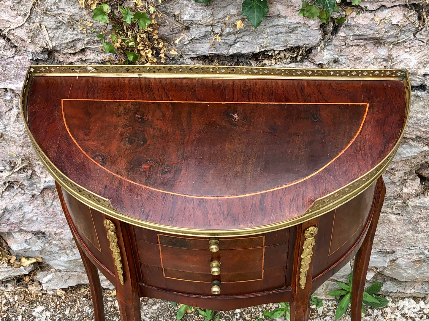 000502....Handsome Vintage French Lamp Or Bedside Table