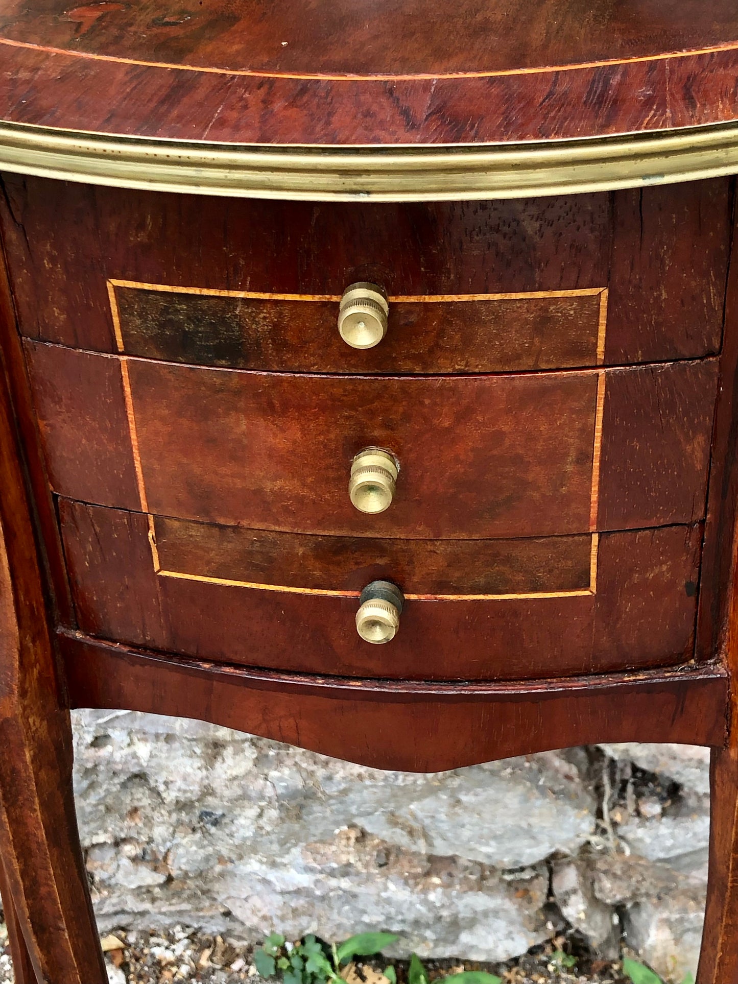 000502....Handsome Vintage French Lamp Or Bedside Table