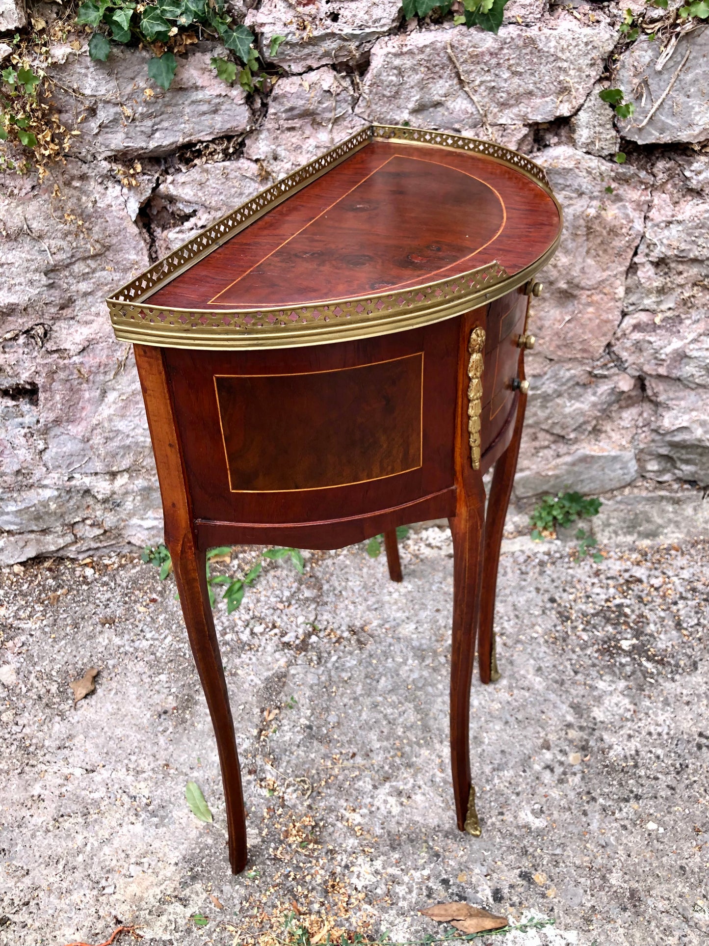 000502....Handsome Vintage French Lamp Or Bedside Table