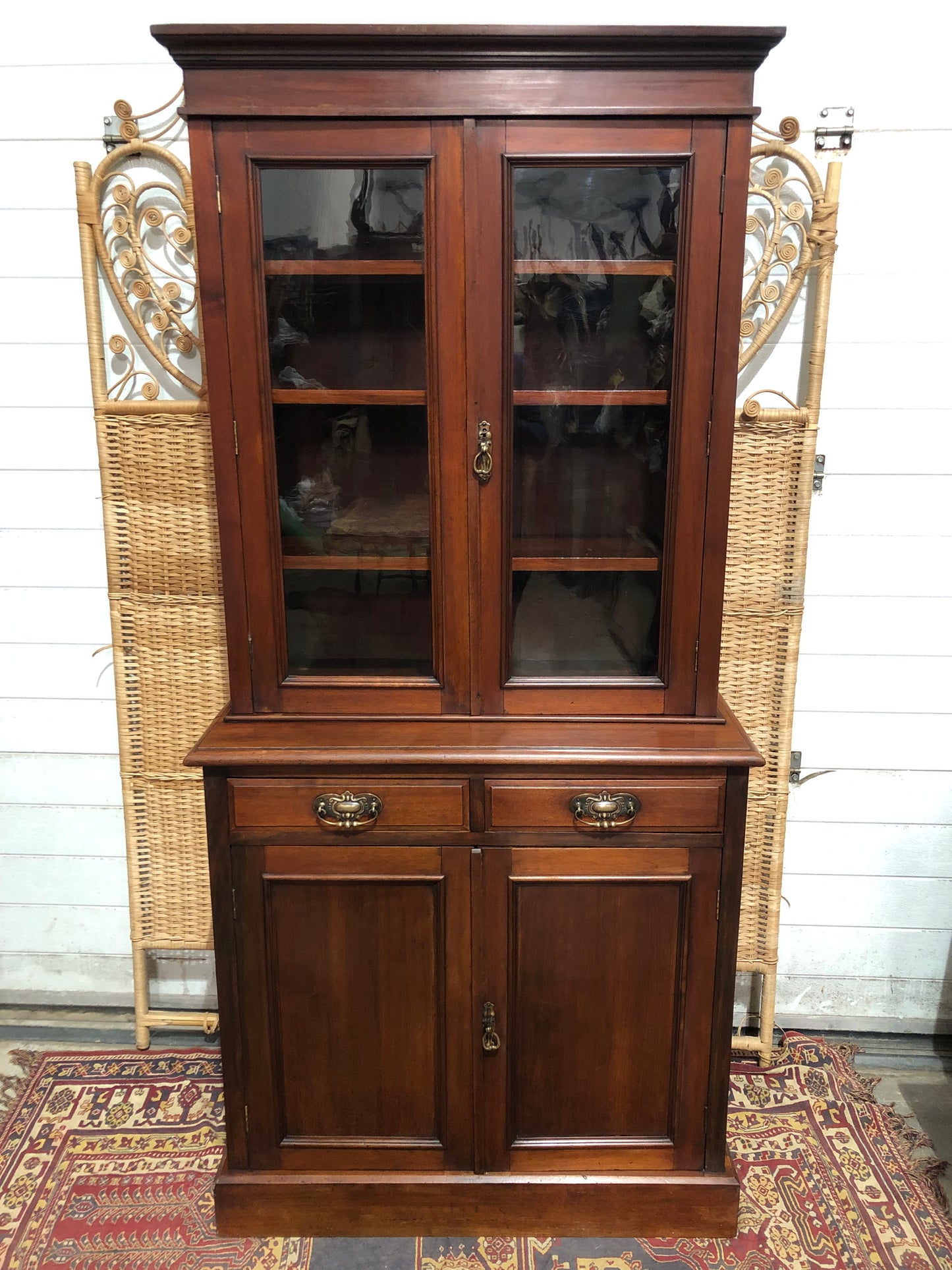 000643....Handsome Antique Mahogany Bookcase