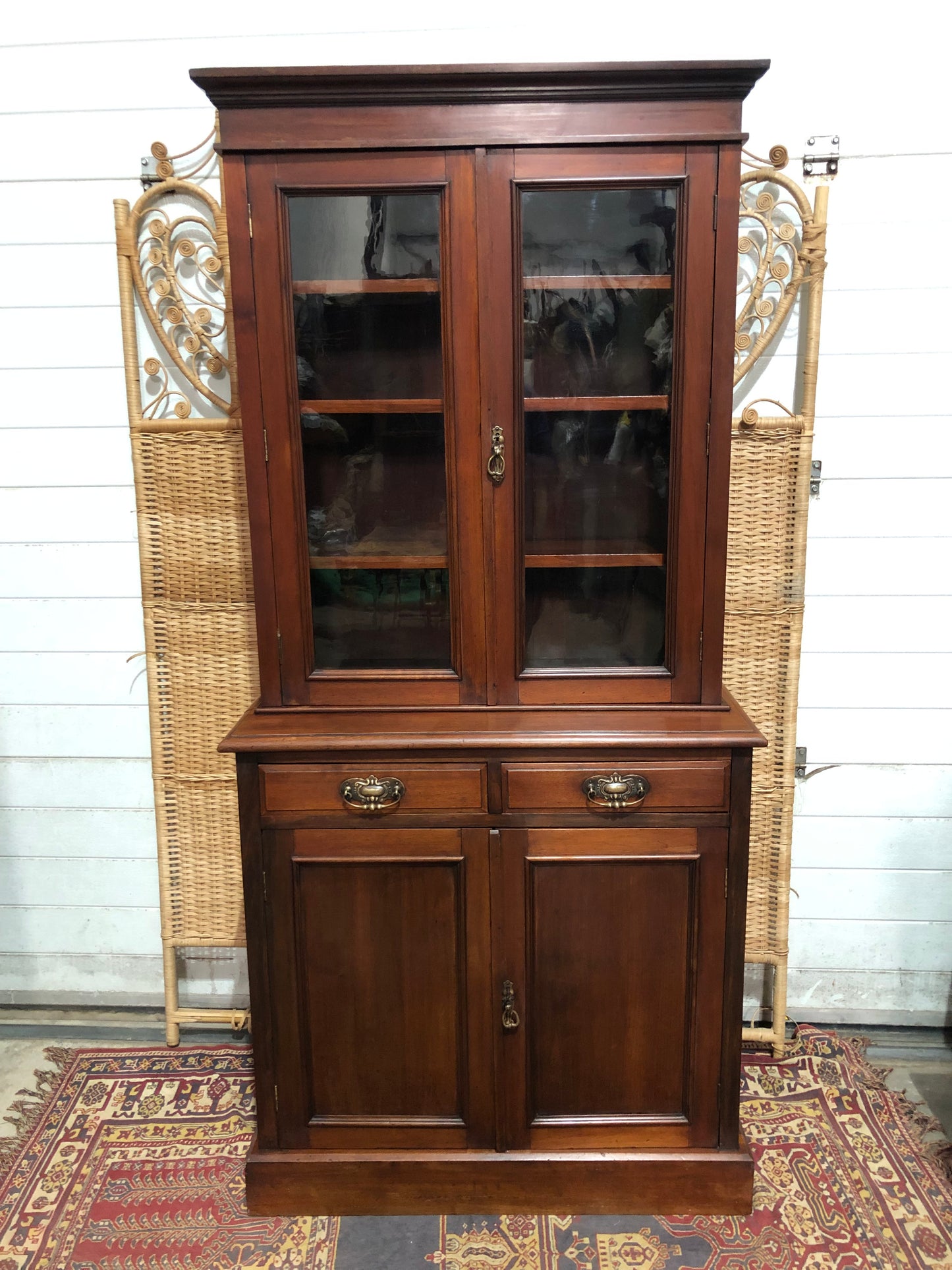 000643....Handsome Antique Mahogany Bookcase