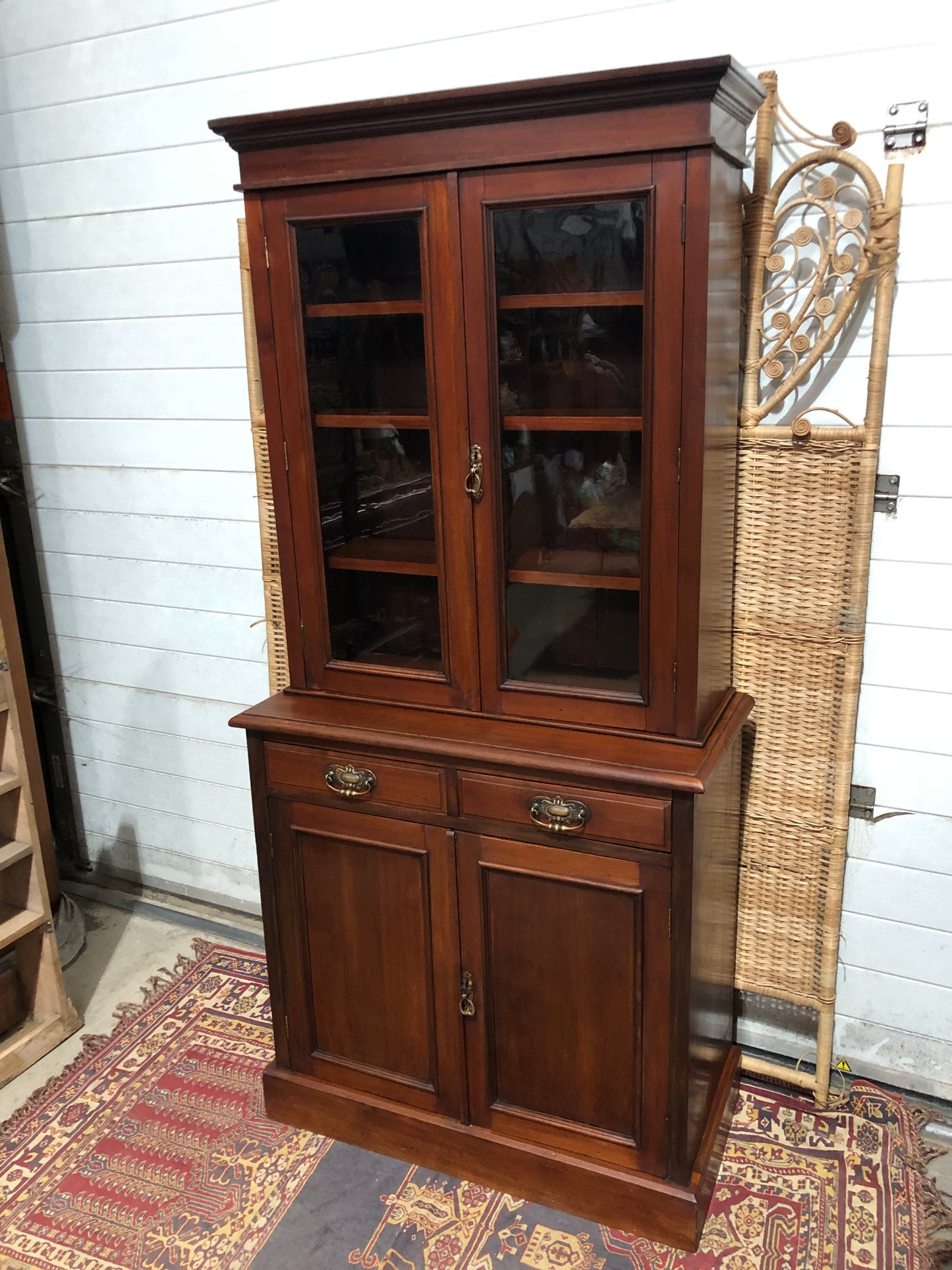 000643....Handsome Antique Mahogany Bookcase