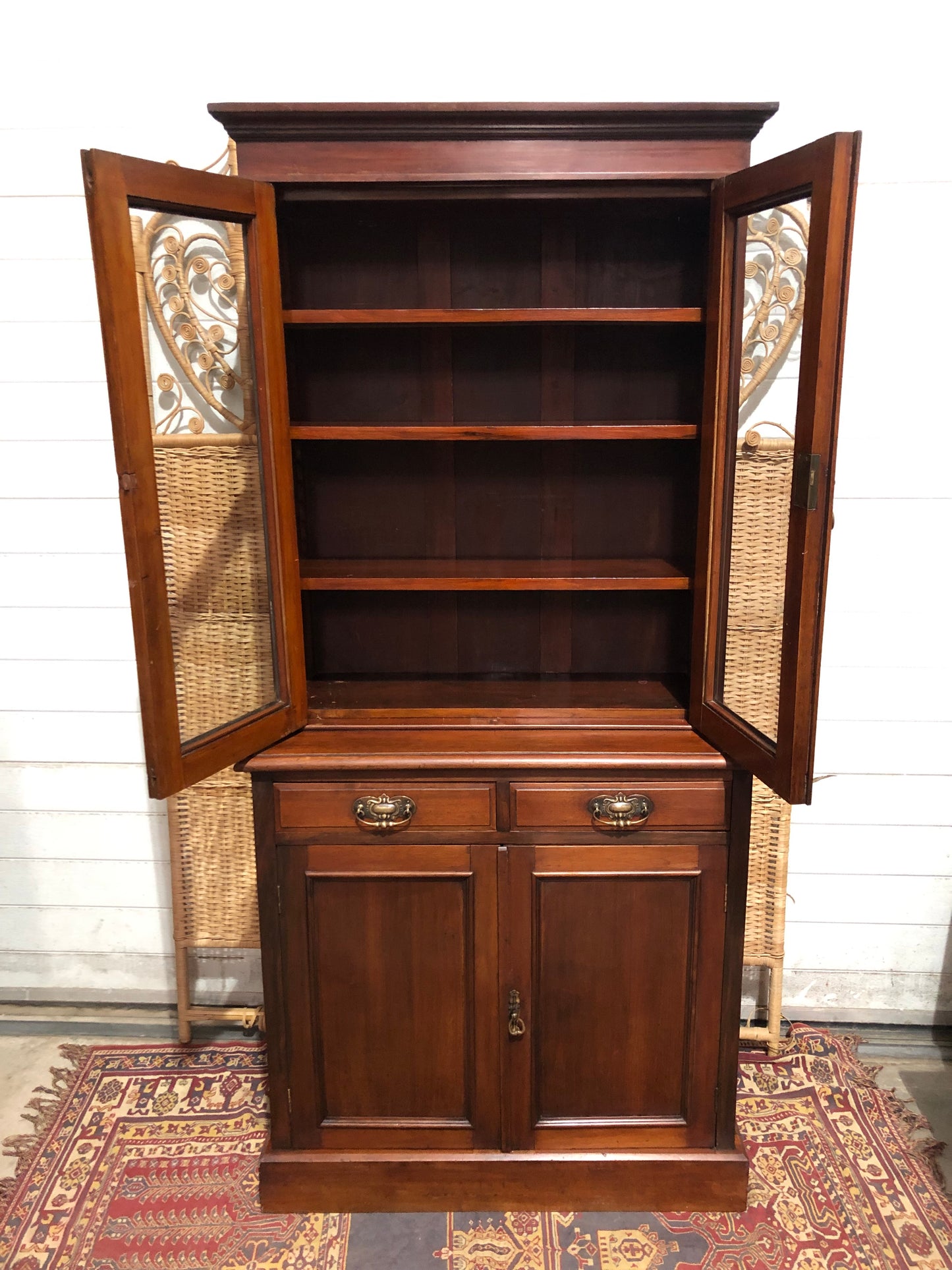 000643....Handsome Antique Mahogany Bookcase