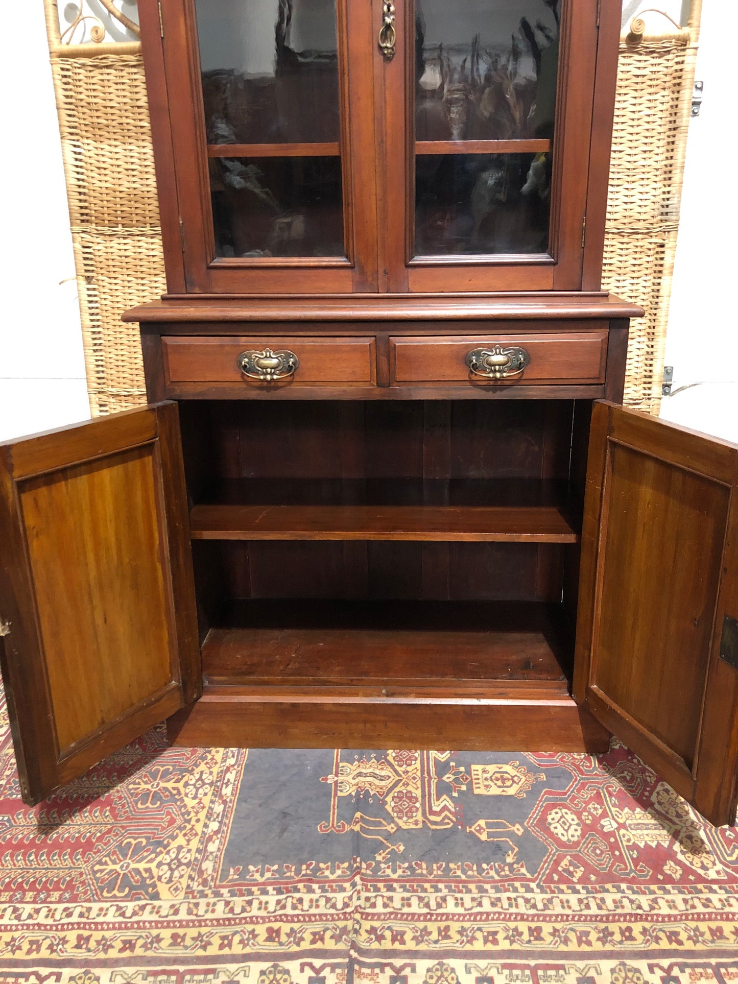 000643....Handsome Antique Mahogany Bookcase