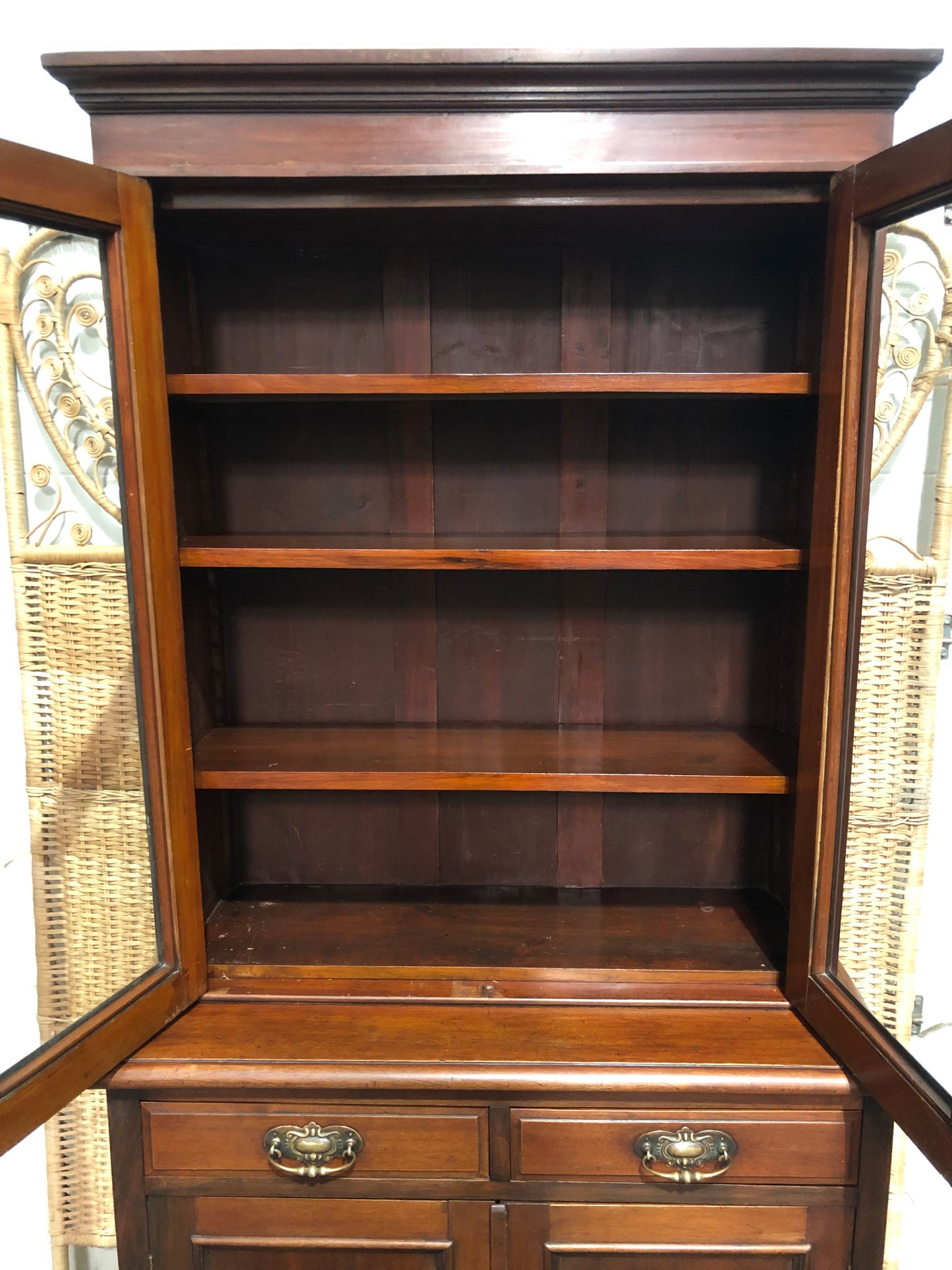 000643....Handsome Antique Mahogany Bookcase