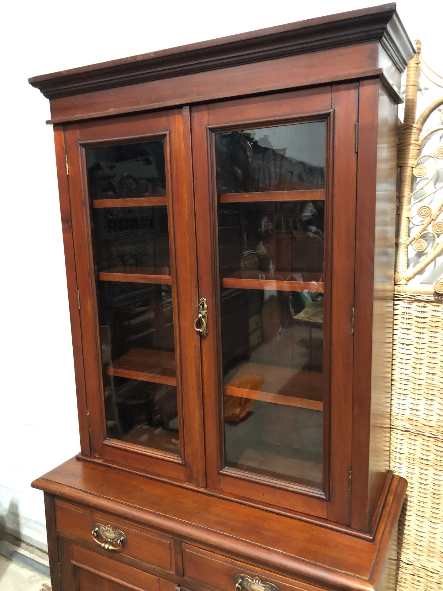 000643....Handsome Antique Mahogany Bookcase