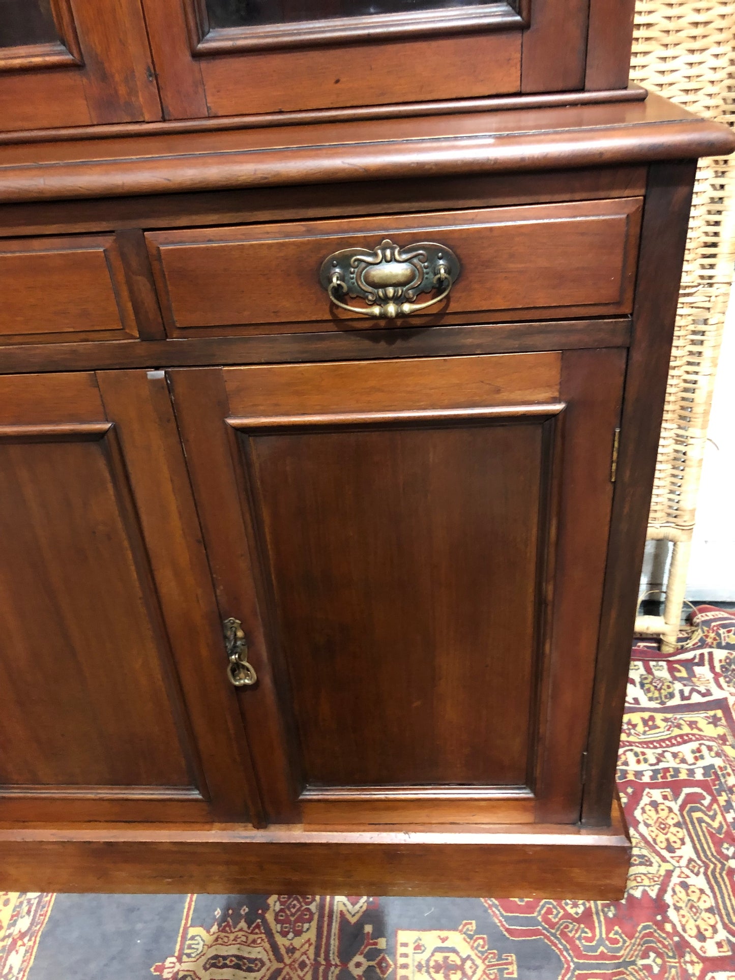 000643....Handsome Antique Mahogany Bookcase