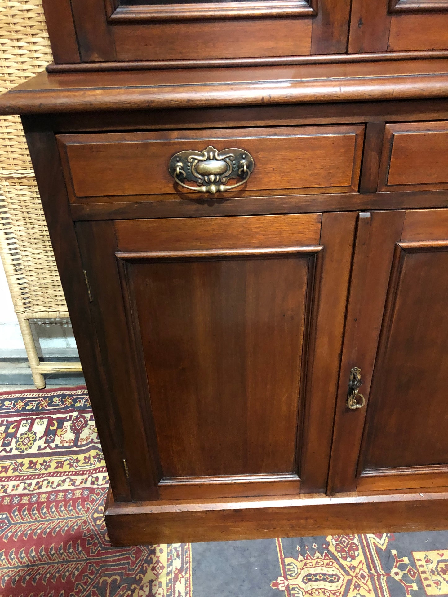 000643....Handsome Antique Mahogany Bookcase