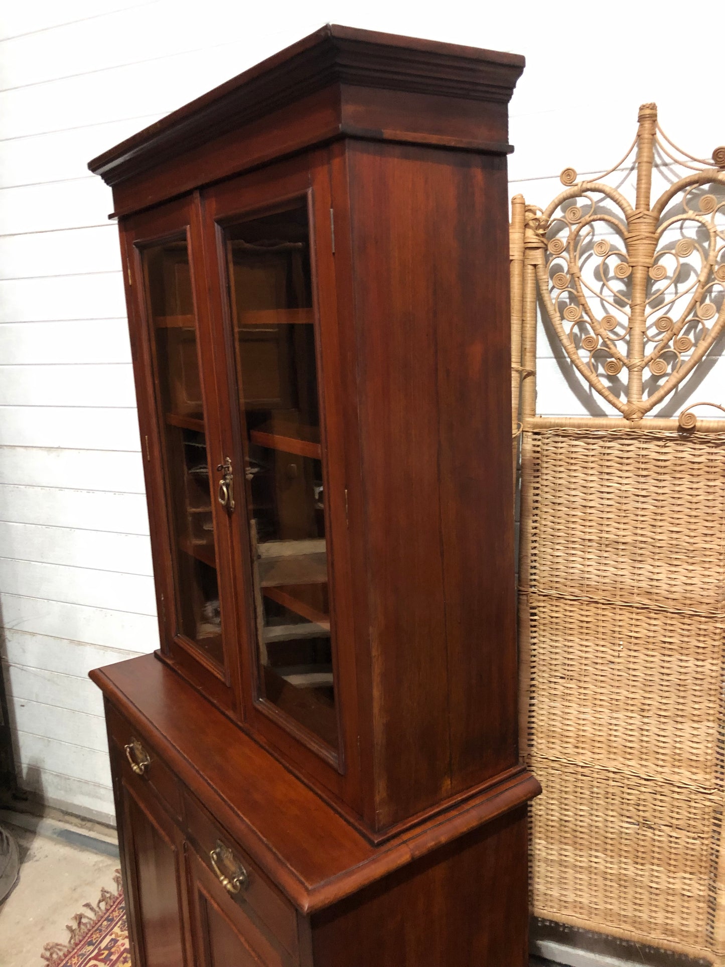 000643....Handsome Antique Mahogany Bookcase