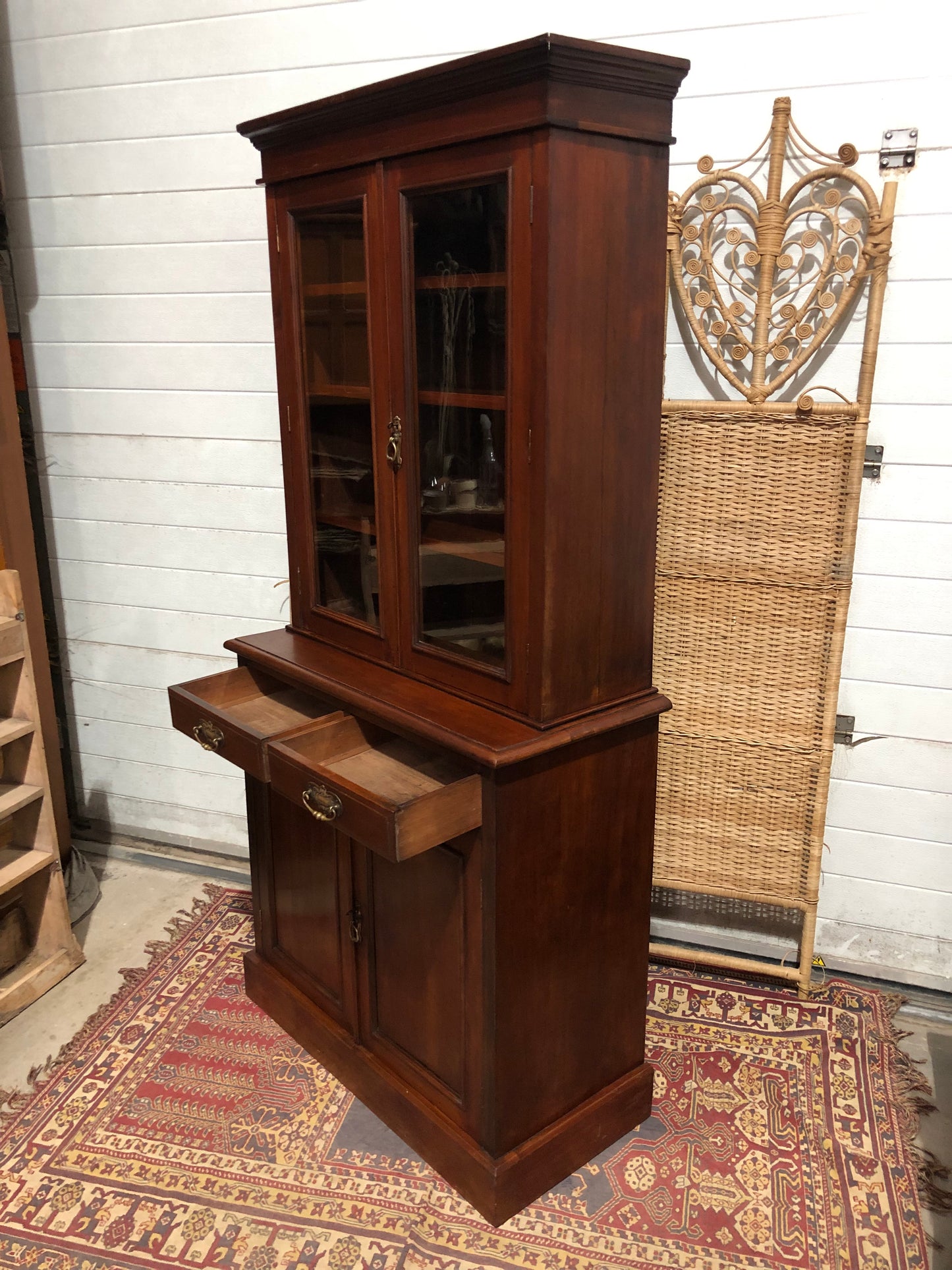 000643....Handsome Antique Mahogany Bookcase