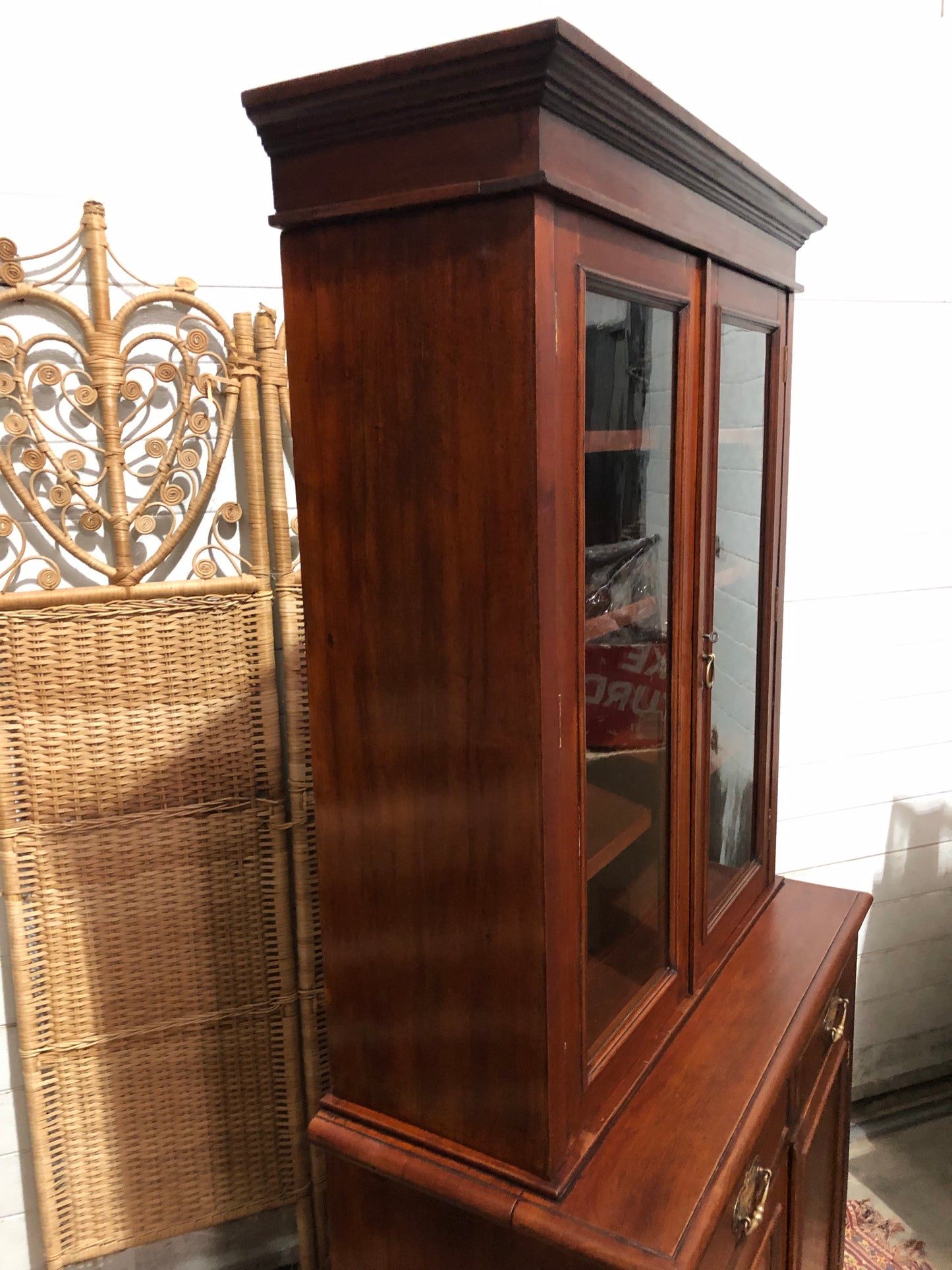 000643....Handsome Antique Mahogany Bookcase