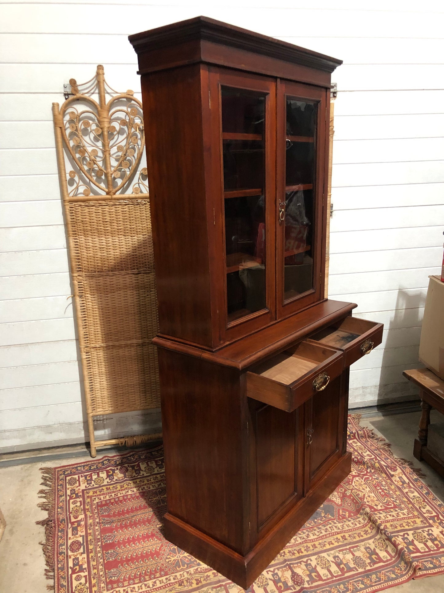 000643....Handsome Antique Mahogany Bookcase