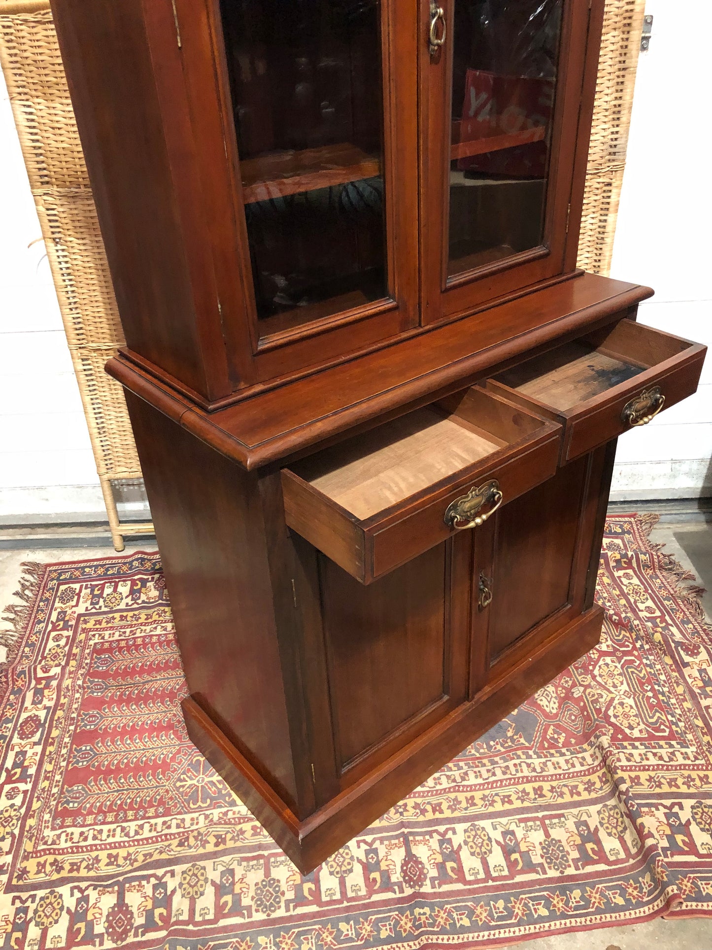 000643....Handsome Antique Mahogany Bookcase