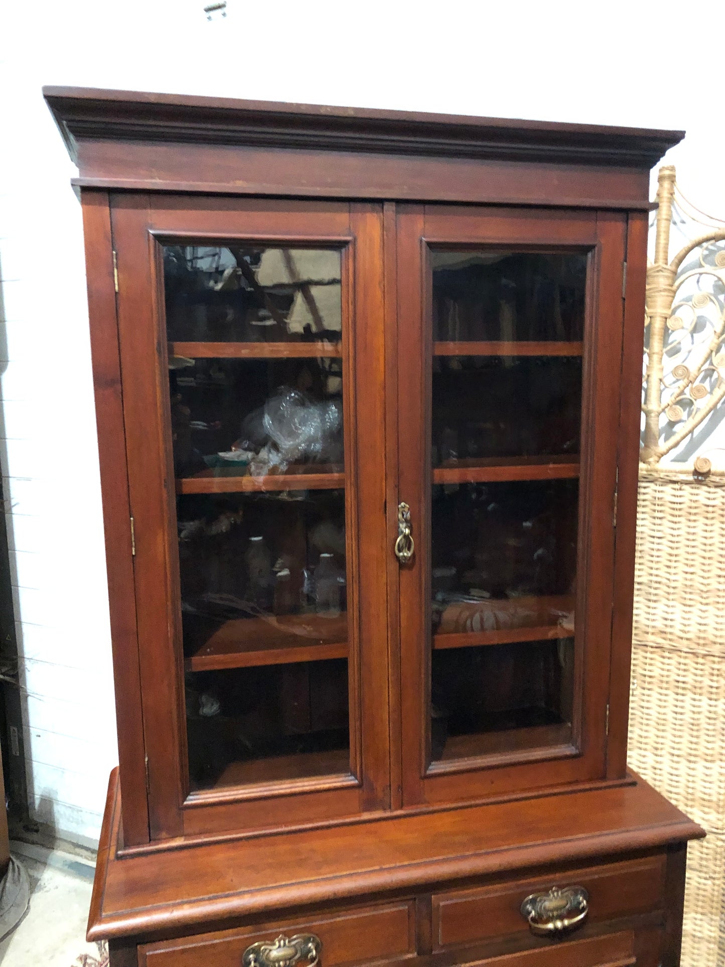 000643....Handsome Antique Mahogany Bookcase