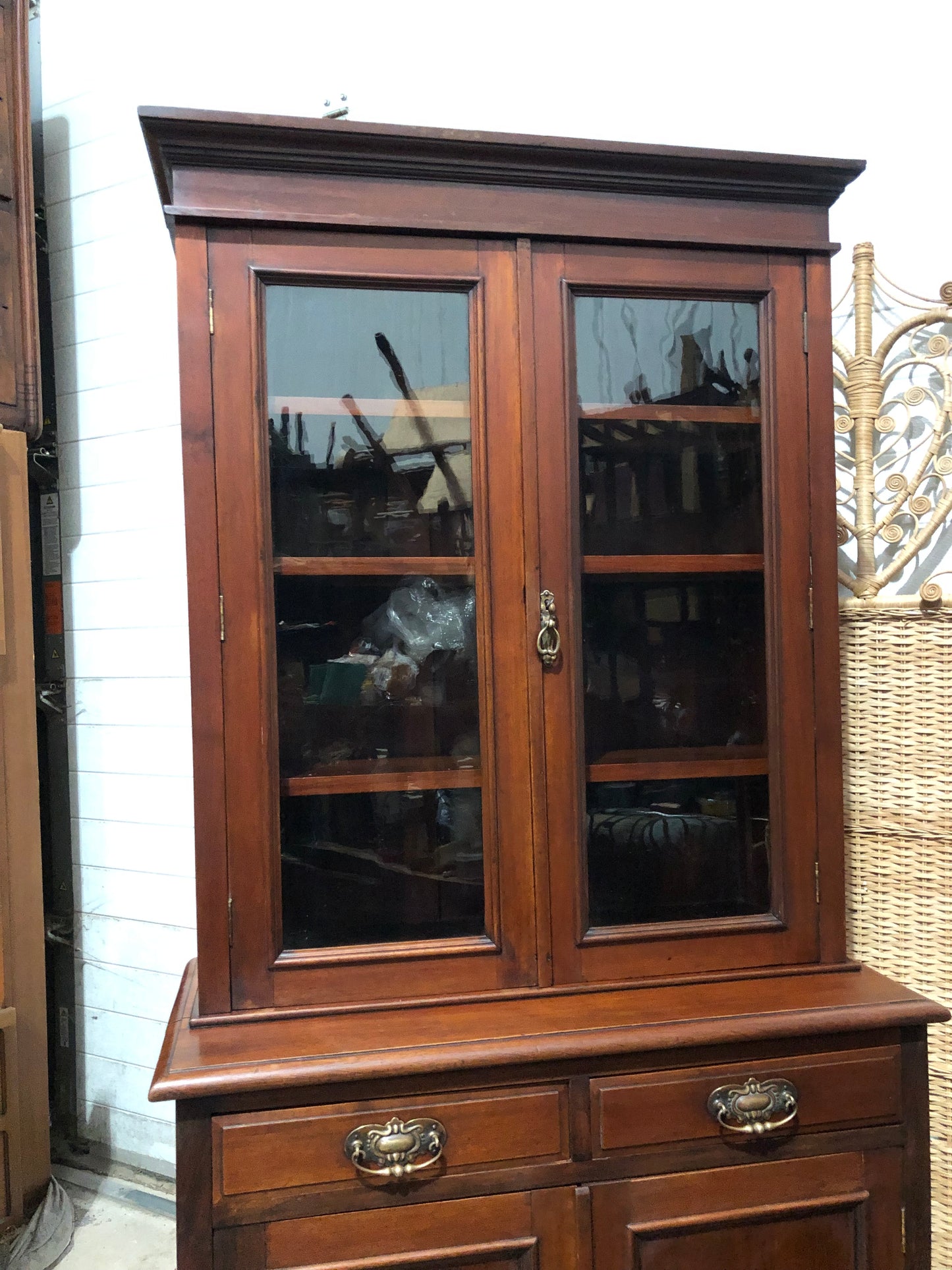 000643....Handsome Antique Mahogany Bookcase