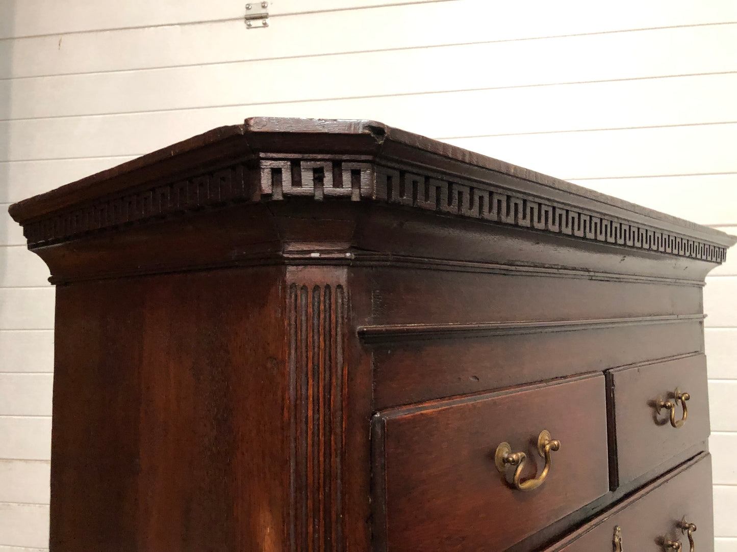 000642....Handsome 18th Century Country Oak Chest On Chest/Tallboy