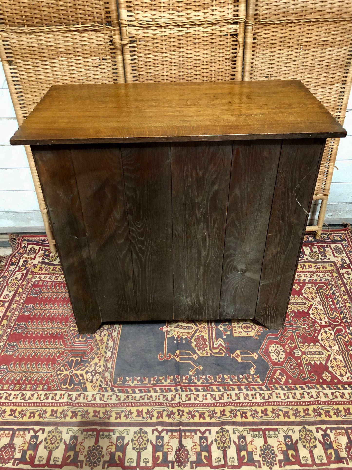 000633....Handsome Gothic Style Solid Carved Oak Chest Of Drawers ( sold )
