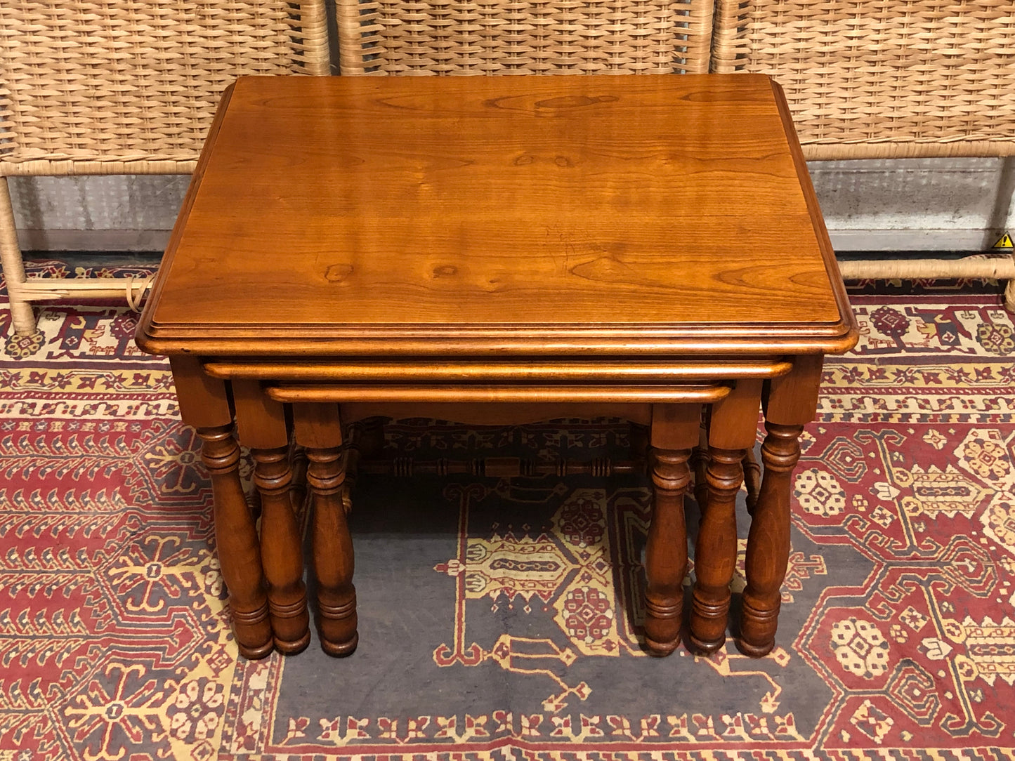 000617....Handsome Vintage Nest Of Coffee Tables