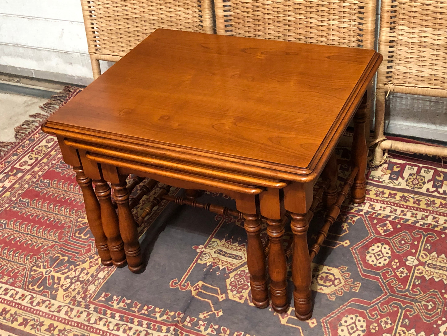 000617....Handsome Vintage Nest Of Coffee Tables