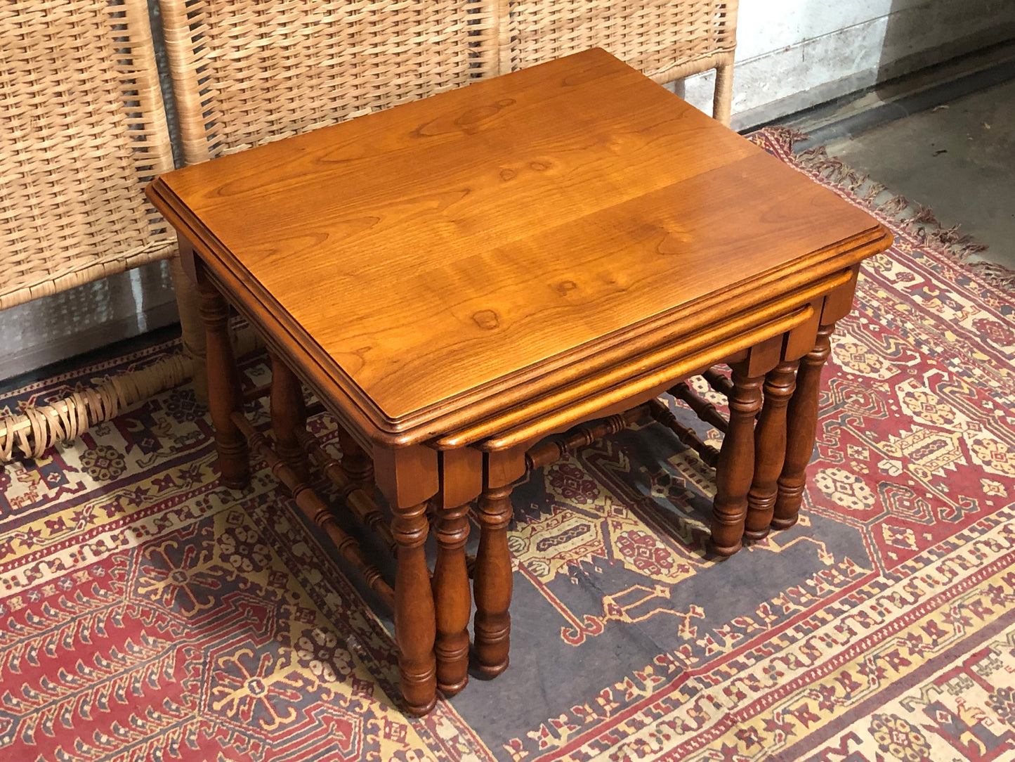 000617....Handsome Vintage Nest Of Coffee Tables