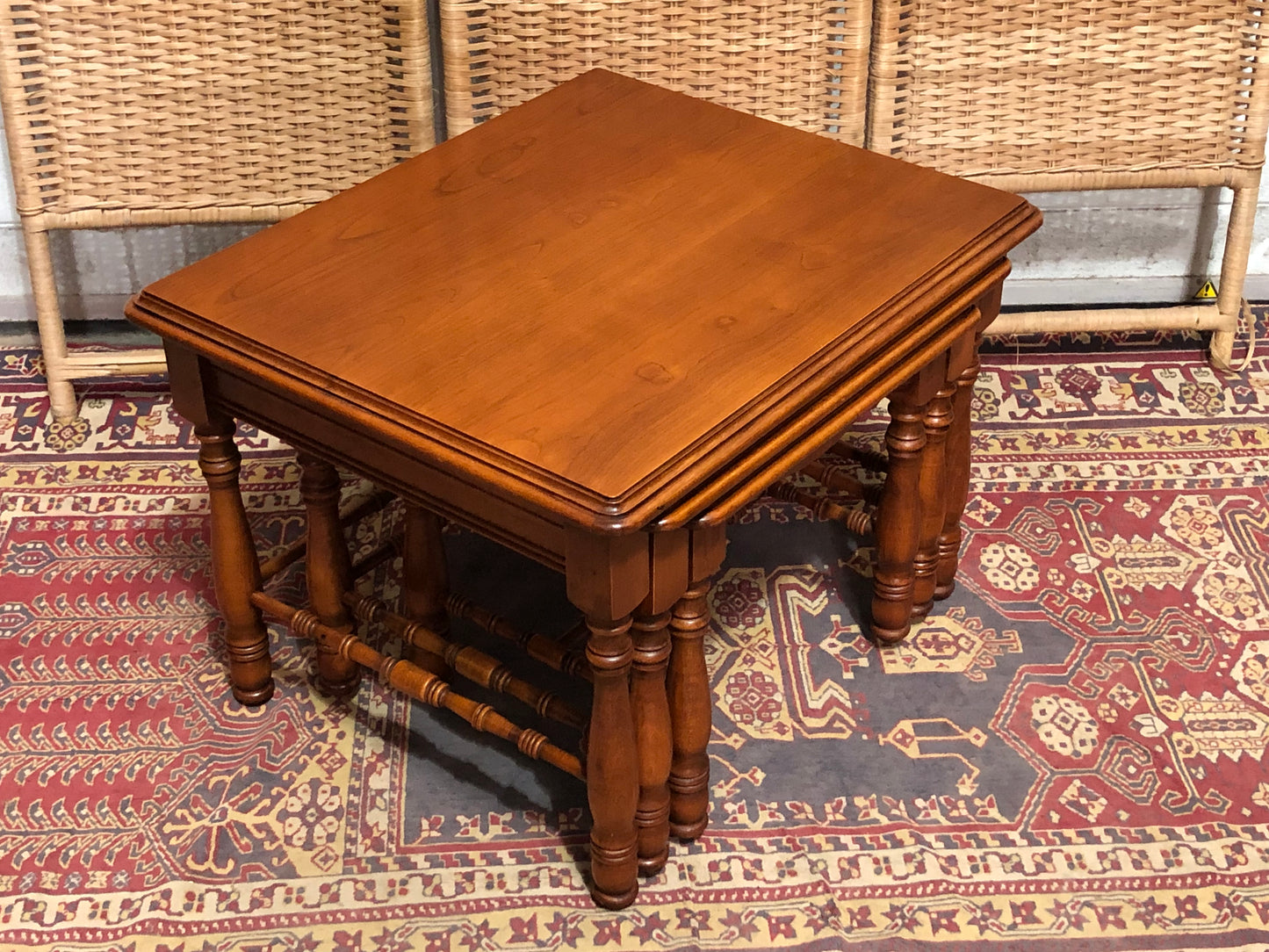 000617....Handsome Vintage Nest Of Coffee Tables