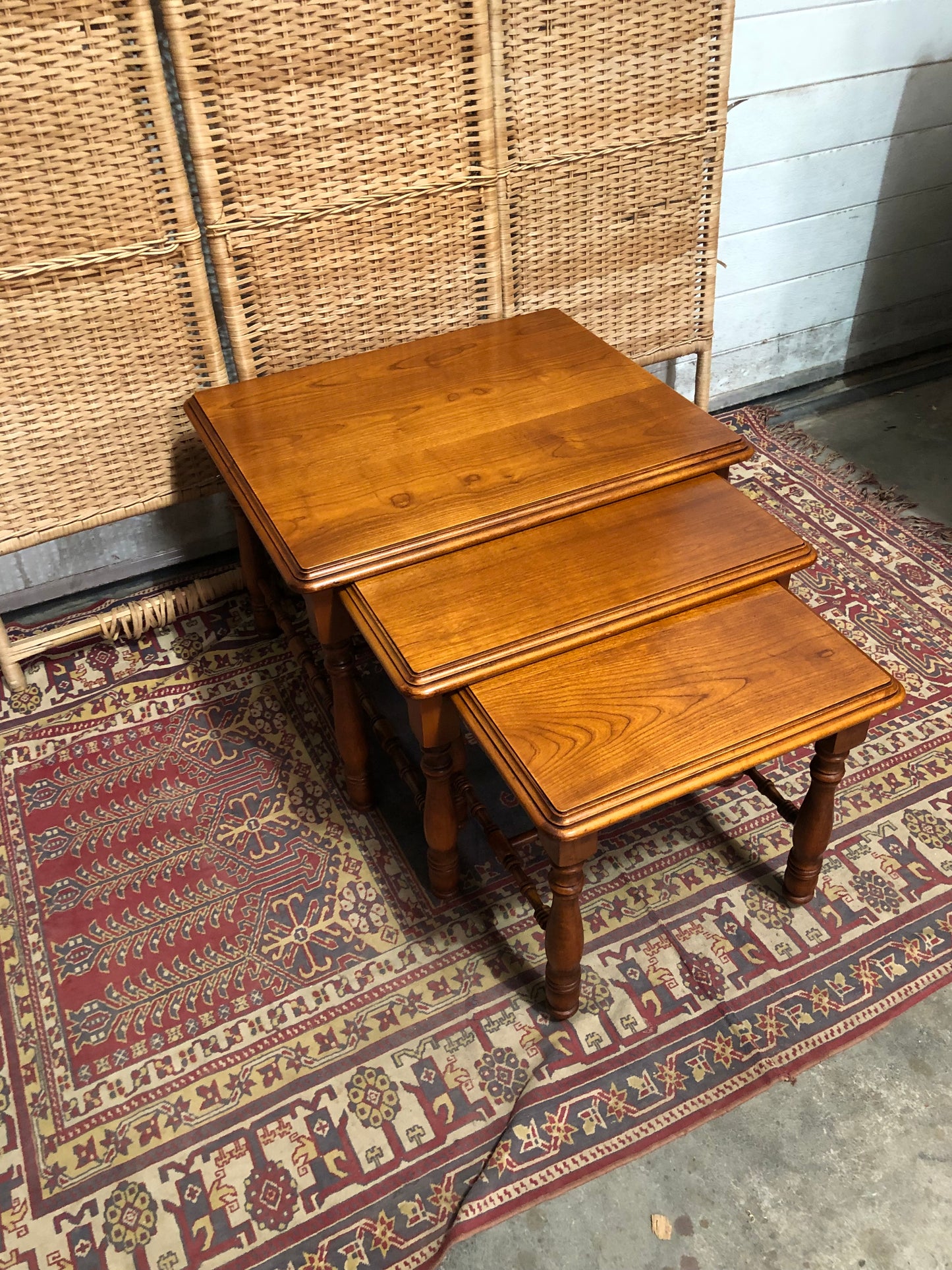 000617....Handsome Vintage Nest Of Coffee Tables