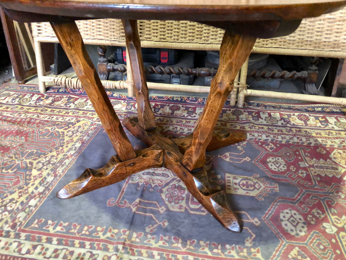000490....Handsome Arts And Crafts Solid Oak Coffee Table