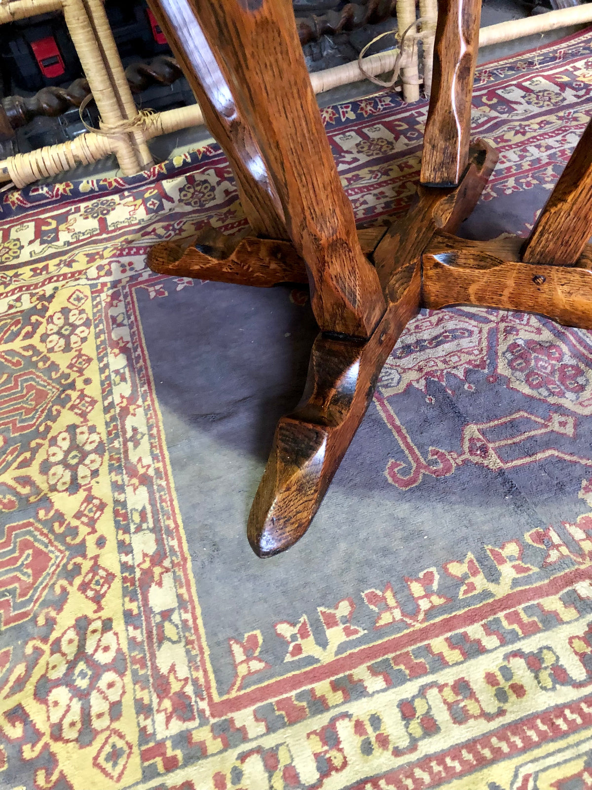 000490....Handsome Arts And Crafts Solid Oak Coffee Table