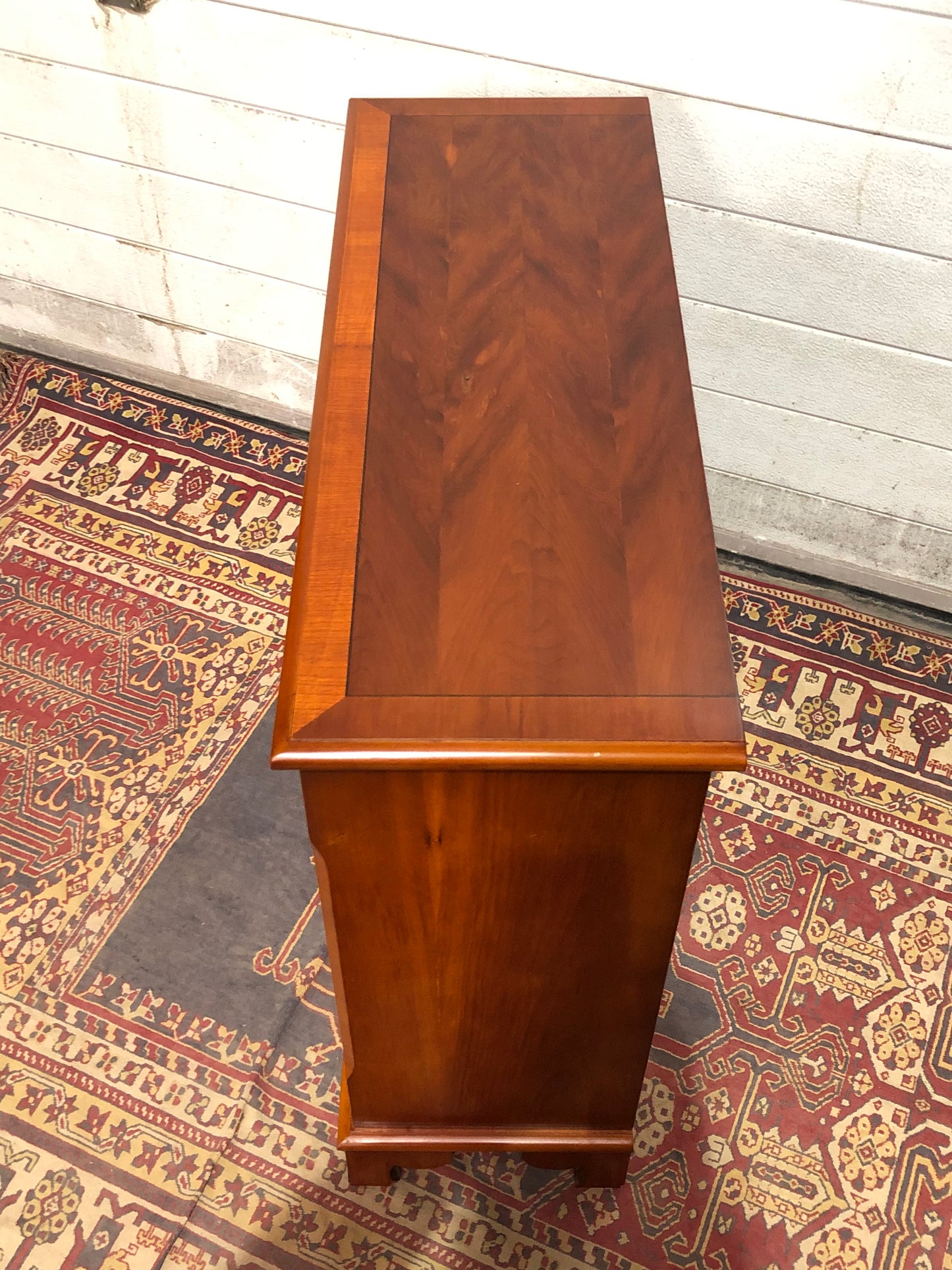 000619.... Handsome Small Vintage Yew Bookcase