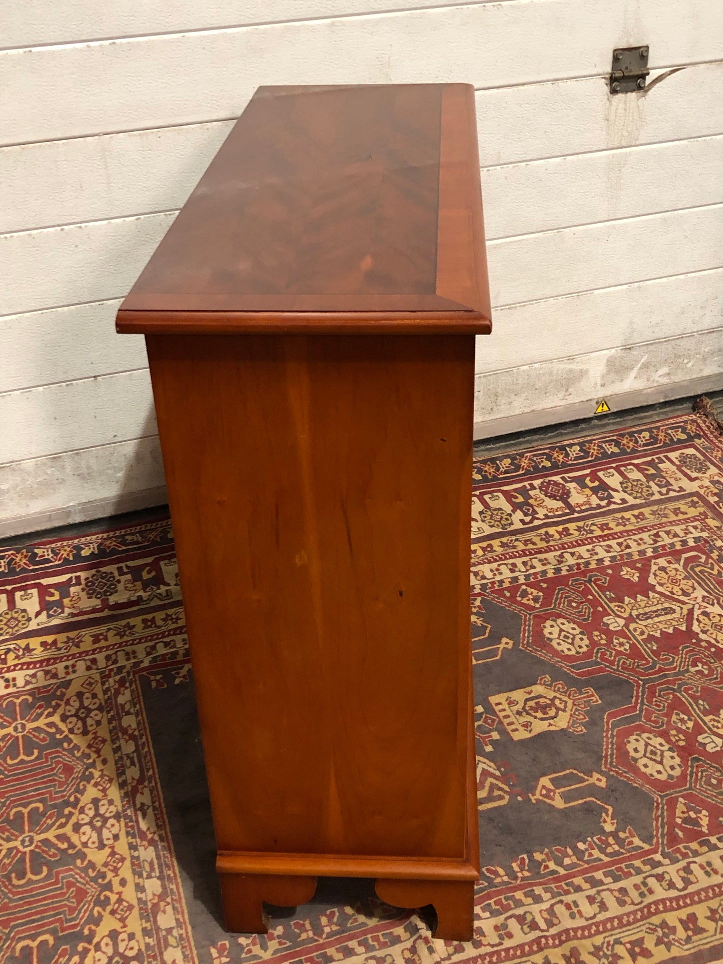000619.... Handsome Small Vintage Yew Bookcase