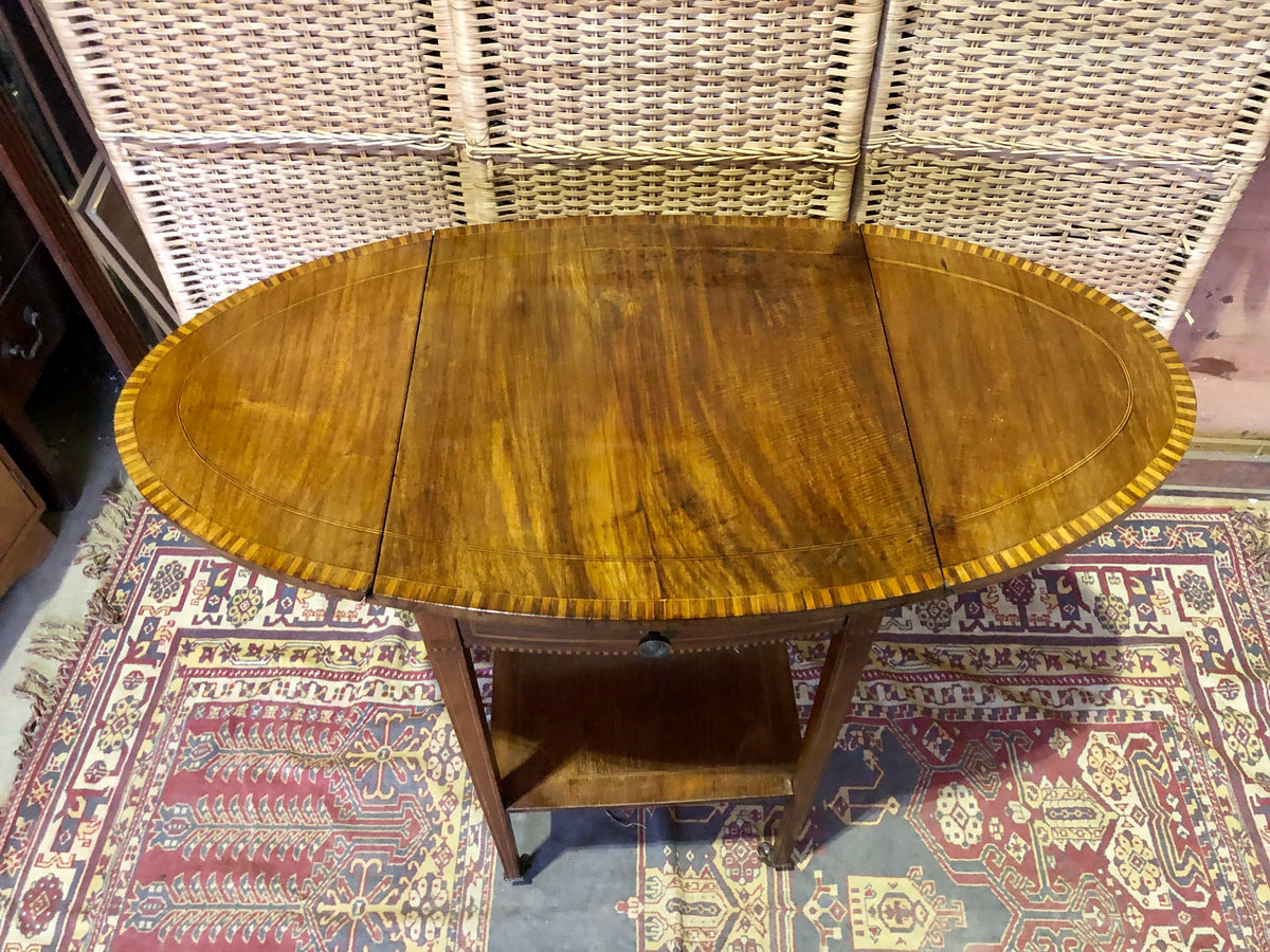000486....Handsome Antique Mahogany Lamp Table